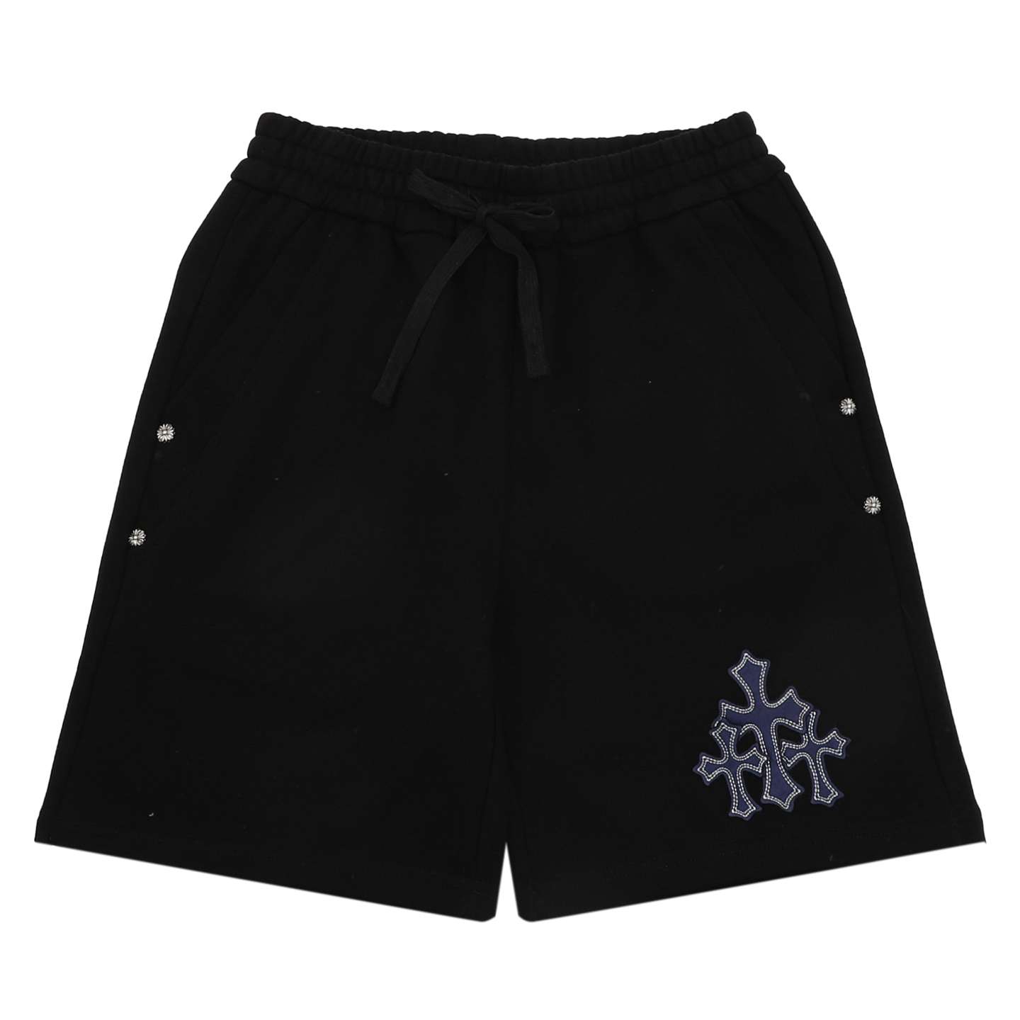 크롬하츠(CHROME HEARTS) 크로스 아플리케 자수 쇼츠 하의 의류