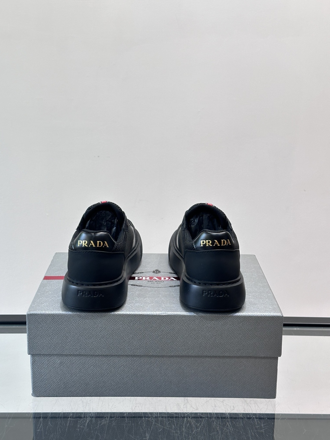 [Prada] 프라다 맨즈 메쉬 믹스 런닝 스니커즈 신발