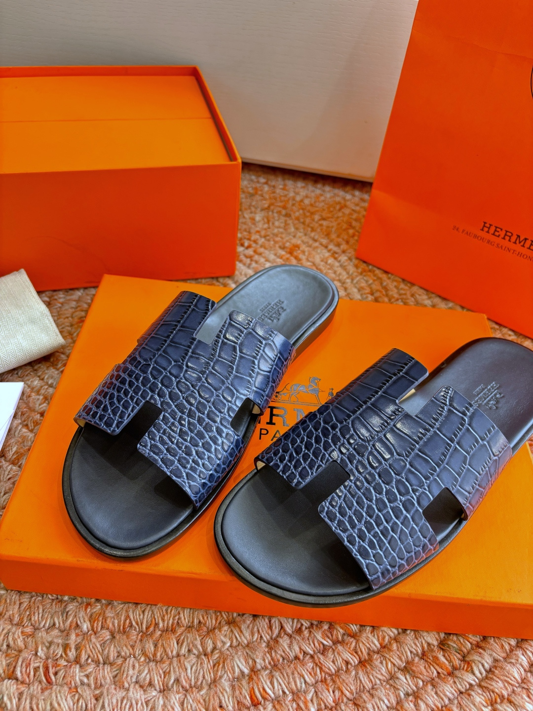 에르메스(HERMES) H 스트랩 슬리퍼 샌들 신발