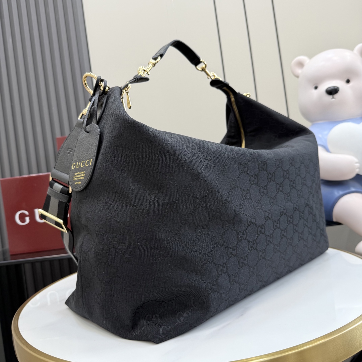 GUCCI 구찌 Gucci NY 컬렉션 브레라(Brera) 캔버스 토트백 - 라지 가방