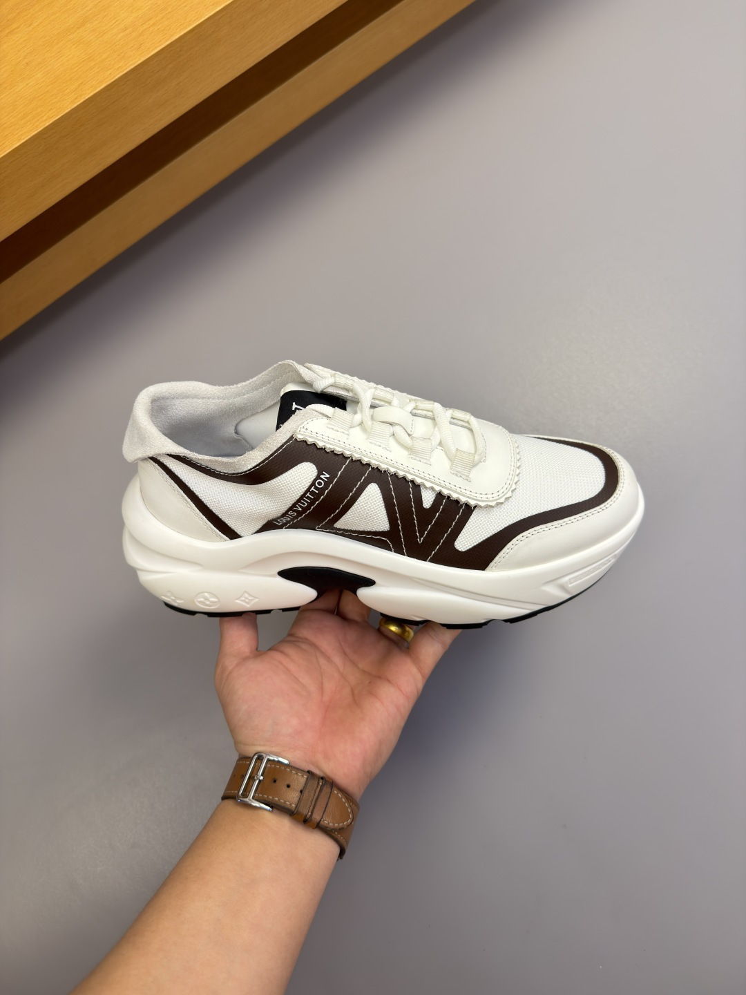 [Louis Vuitton] LV 루이비통 나파 레더 믹스 스니커즈 신발