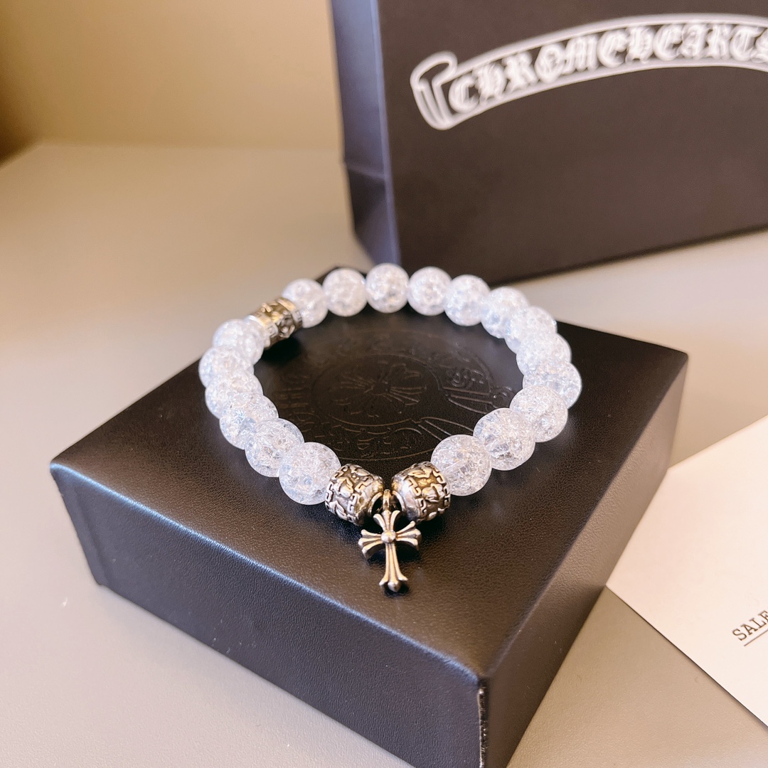 크롬하츠(CHROME HEARTS) 빈티지 크로스 비즈 팔찌 악세사리