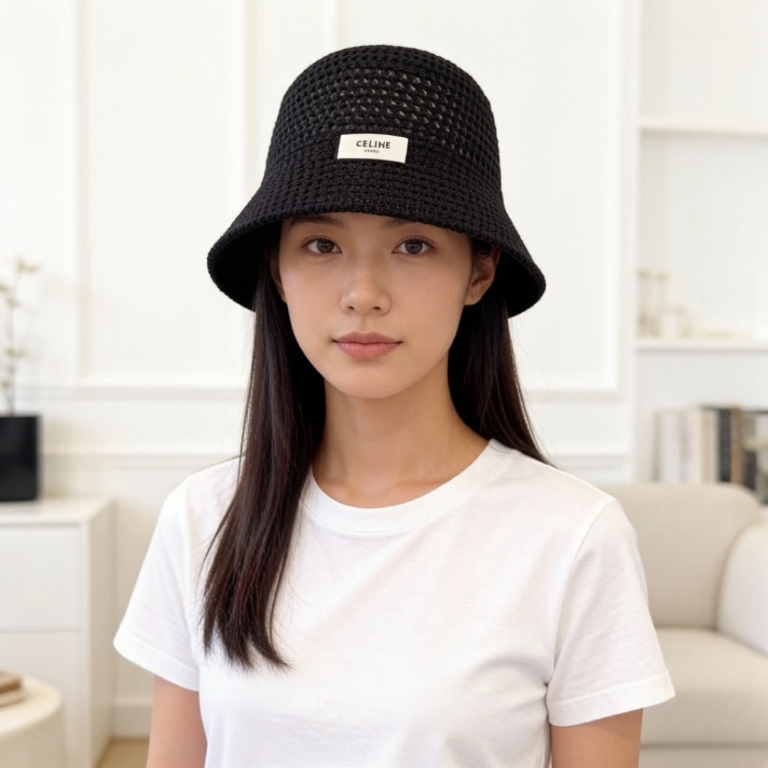 셀린느(CELINE) 선쉐이드 버킷햇 모자