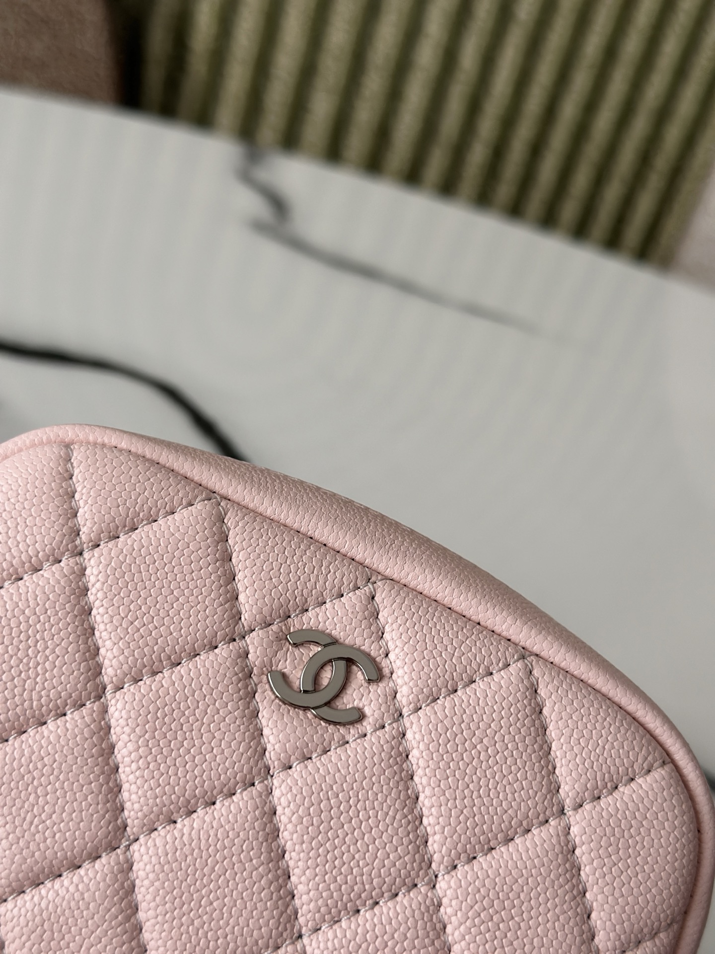 Chanel 샤넬 미니 퀼팅 메이크업 파우치 백 가방