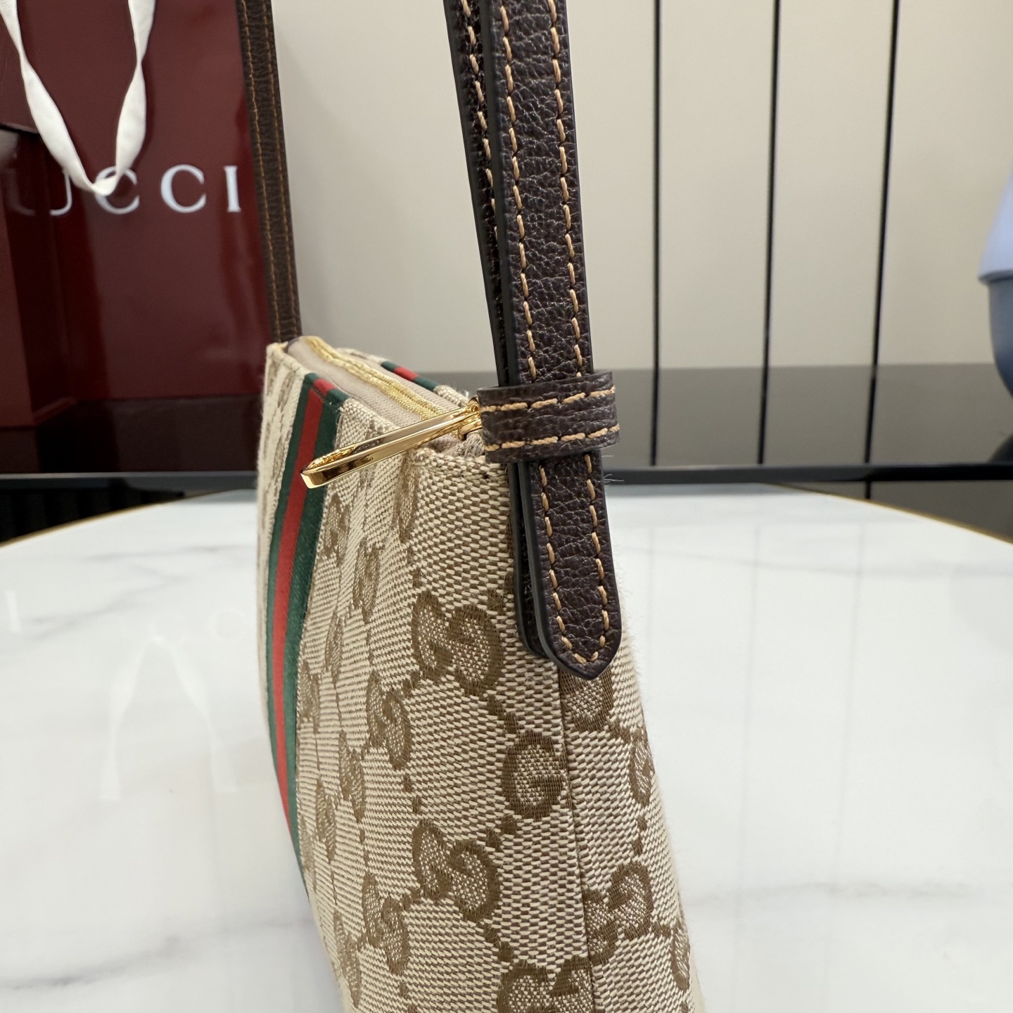 [Gucci] 구찌 Generation 26SS 홀스빗 웹 GG 캔버스 미니 숄더백 가방