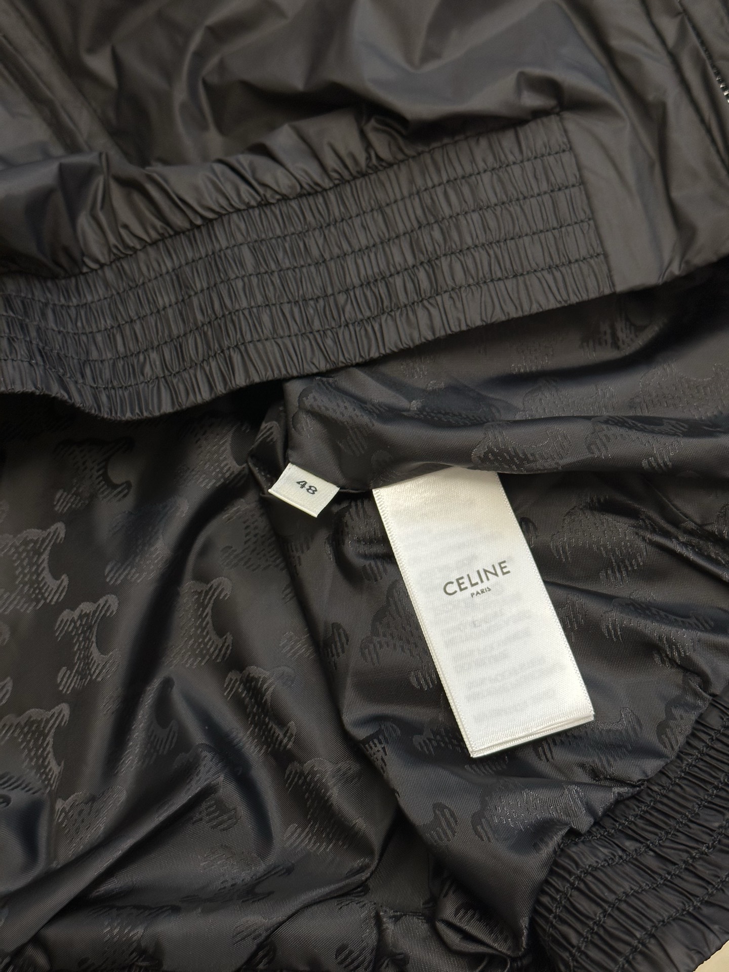 셀린느(CELINE) 로고 자수 후드 밴딩 재킷 상의 의류