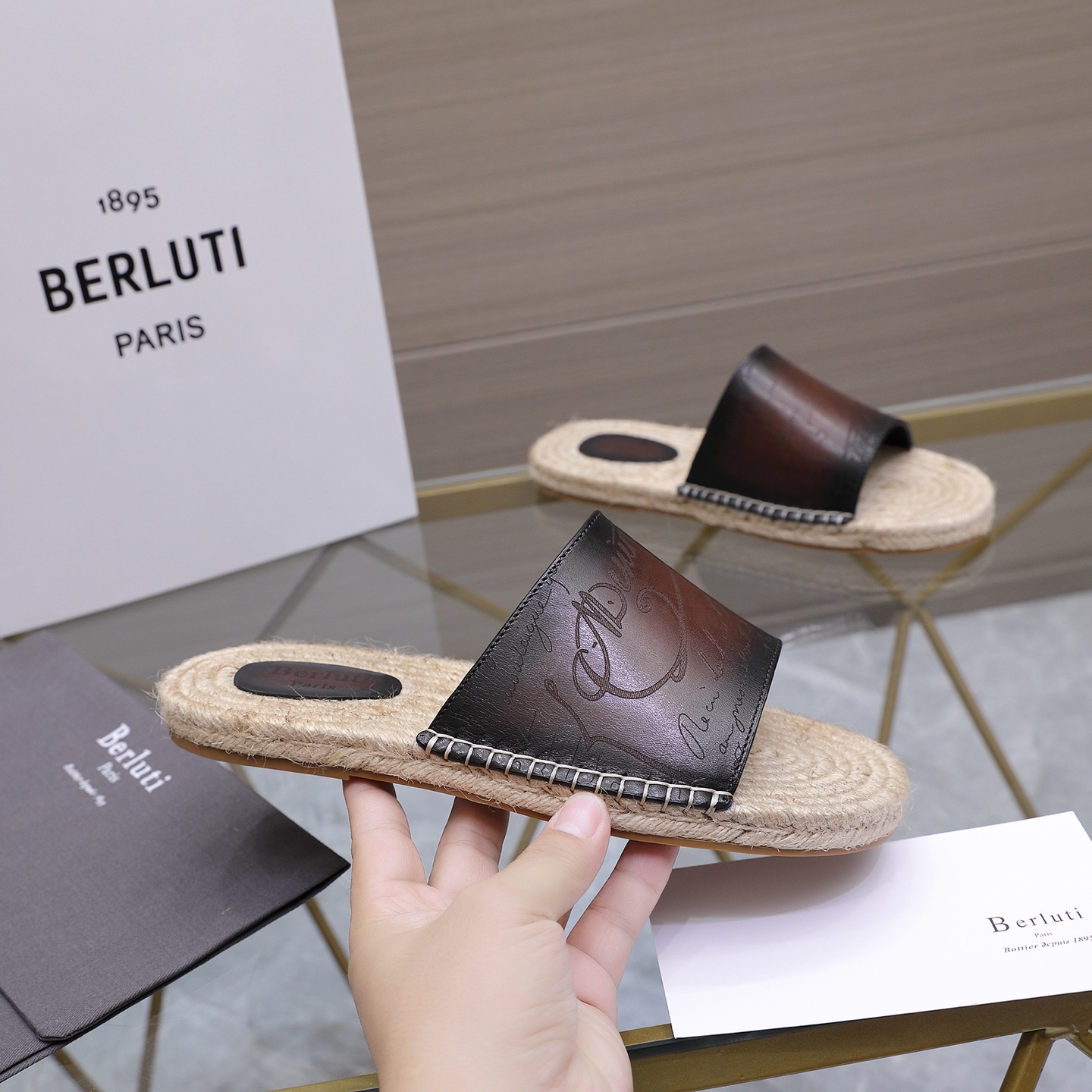 Berluti 벨루티 에지(Edge) Alessandro 알레산드로 슬리퍼 신발