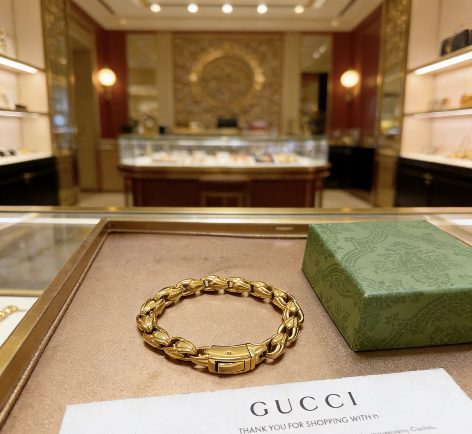 구찌(GUCCI) 클래식 체인 팔찌 악세사리