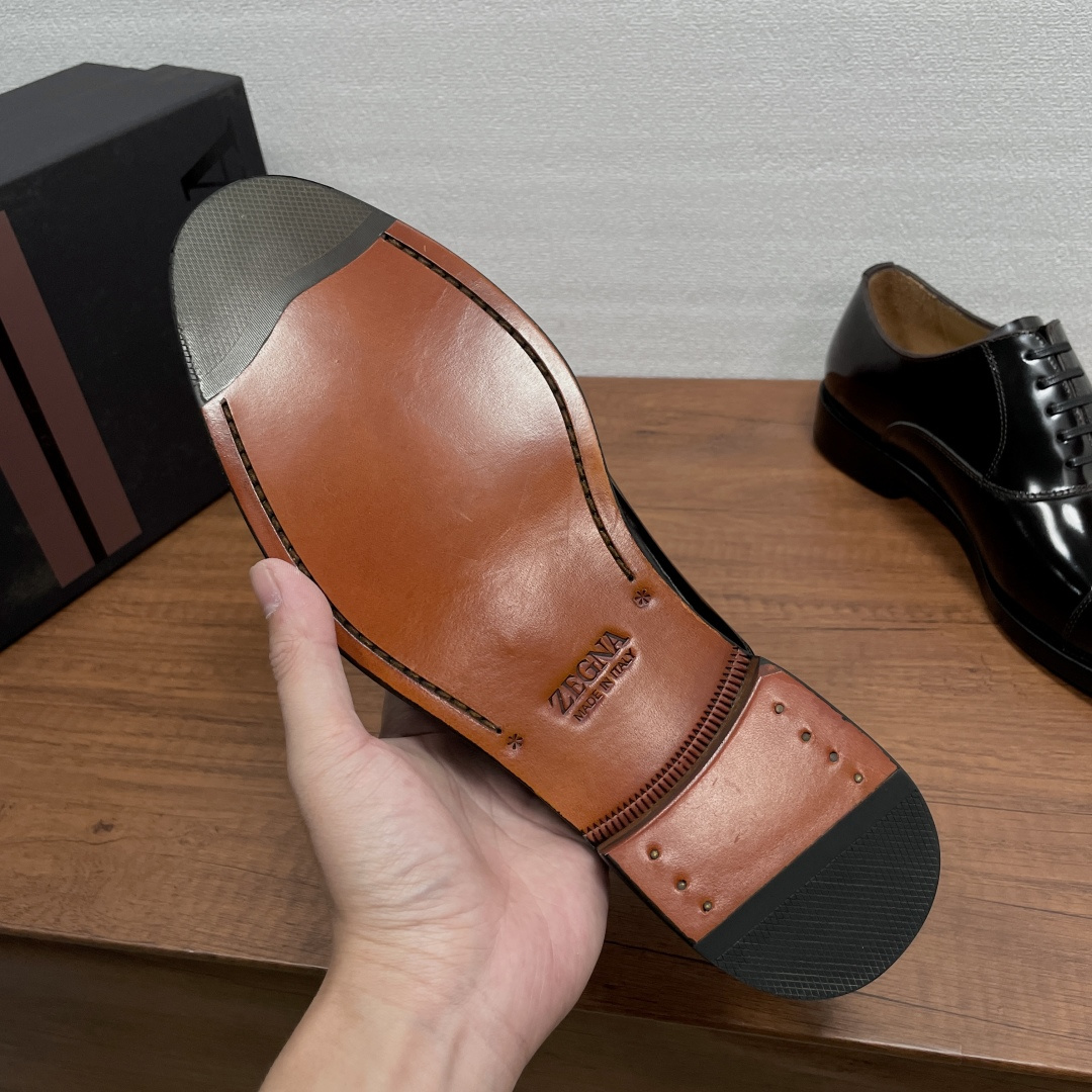 Zegna 제냐 브러쉬드 오피스 정장화 (옥스퍼드) 구두 신발
