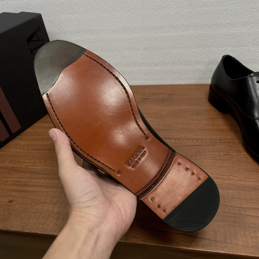 Zegna 제냐 브러쉬드 오피스 정장화 (옥스퍼드) 구두 신발