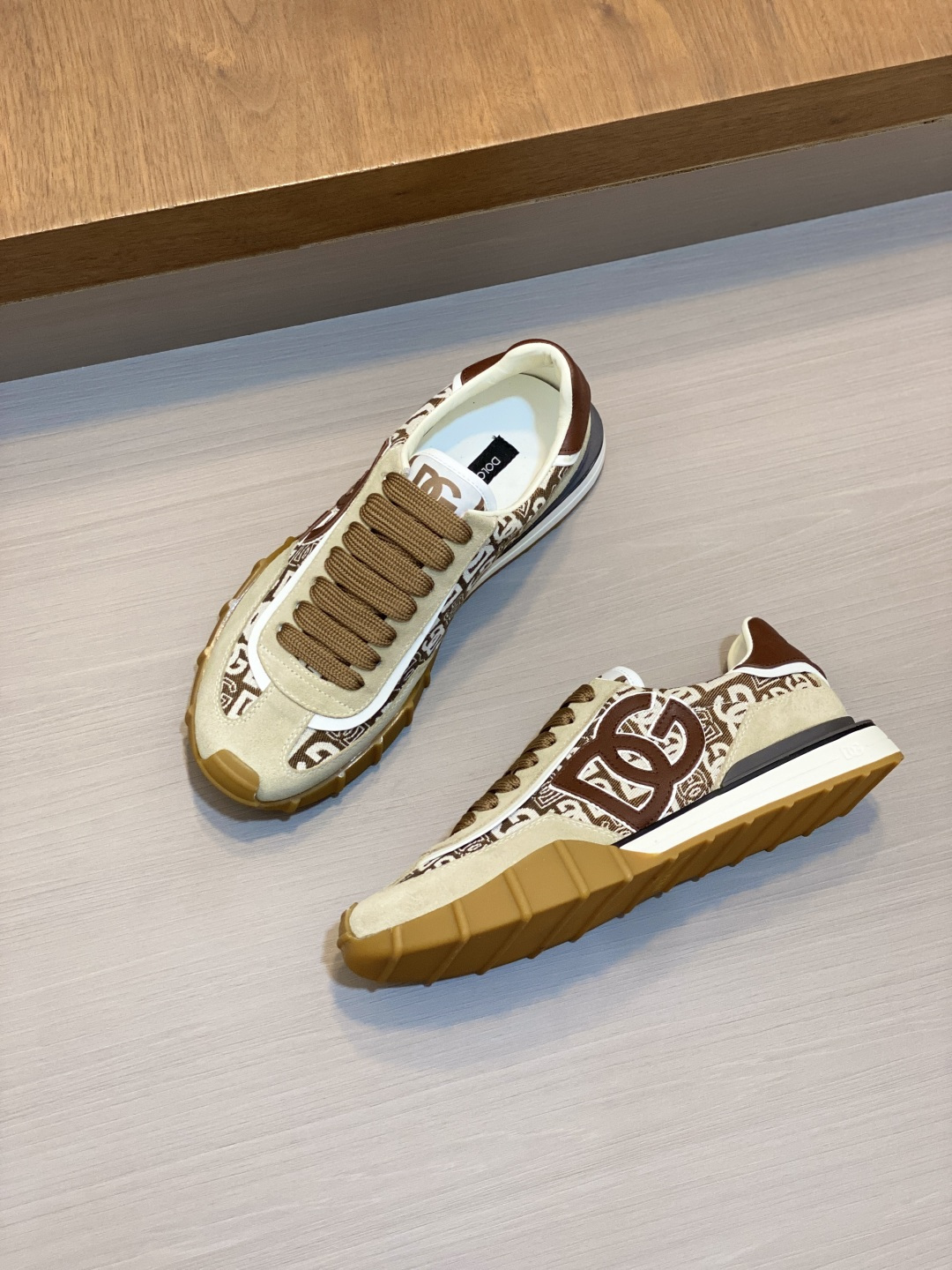 [Dolce & Gabbana] D&G 돌체앤가바나 프리미엄 믹스드 레더 럭셔리 스니커즈 신발