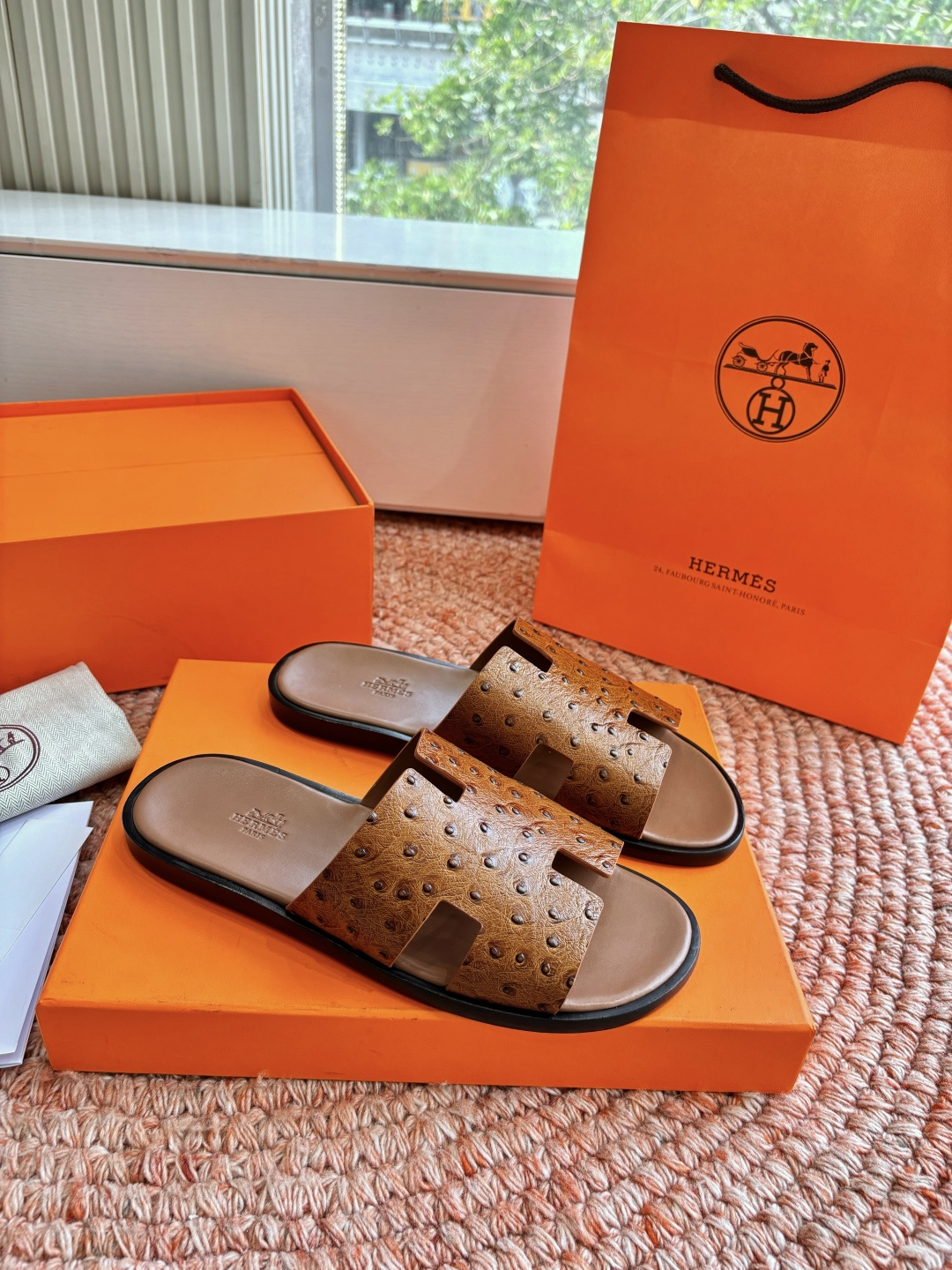 에르메스(HERMES) H 스트랩 슬리퍼 샌들 신발