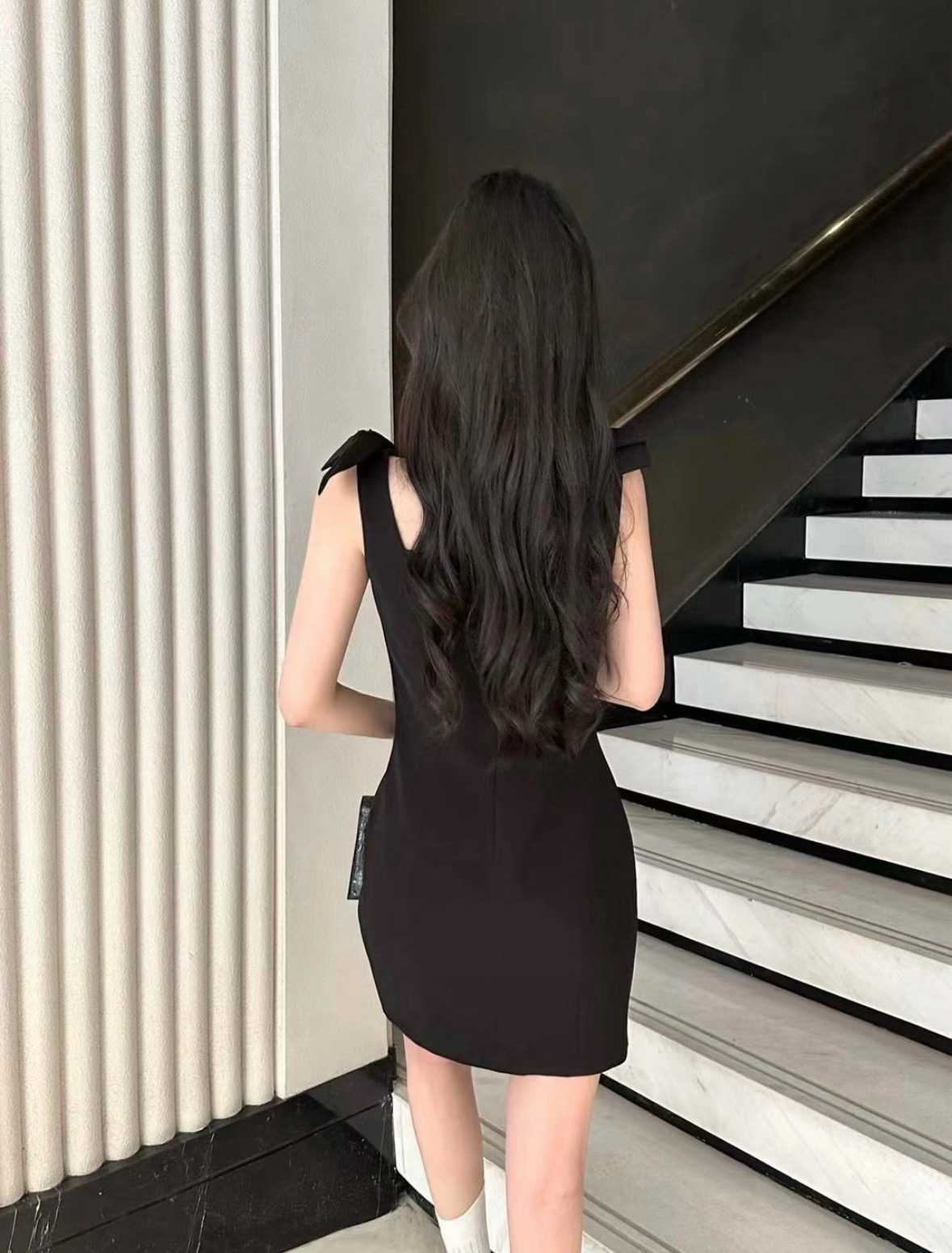 [Chanel] 샤넬 리본 스퀘어넥 리틀 블랙 원피스 의류
