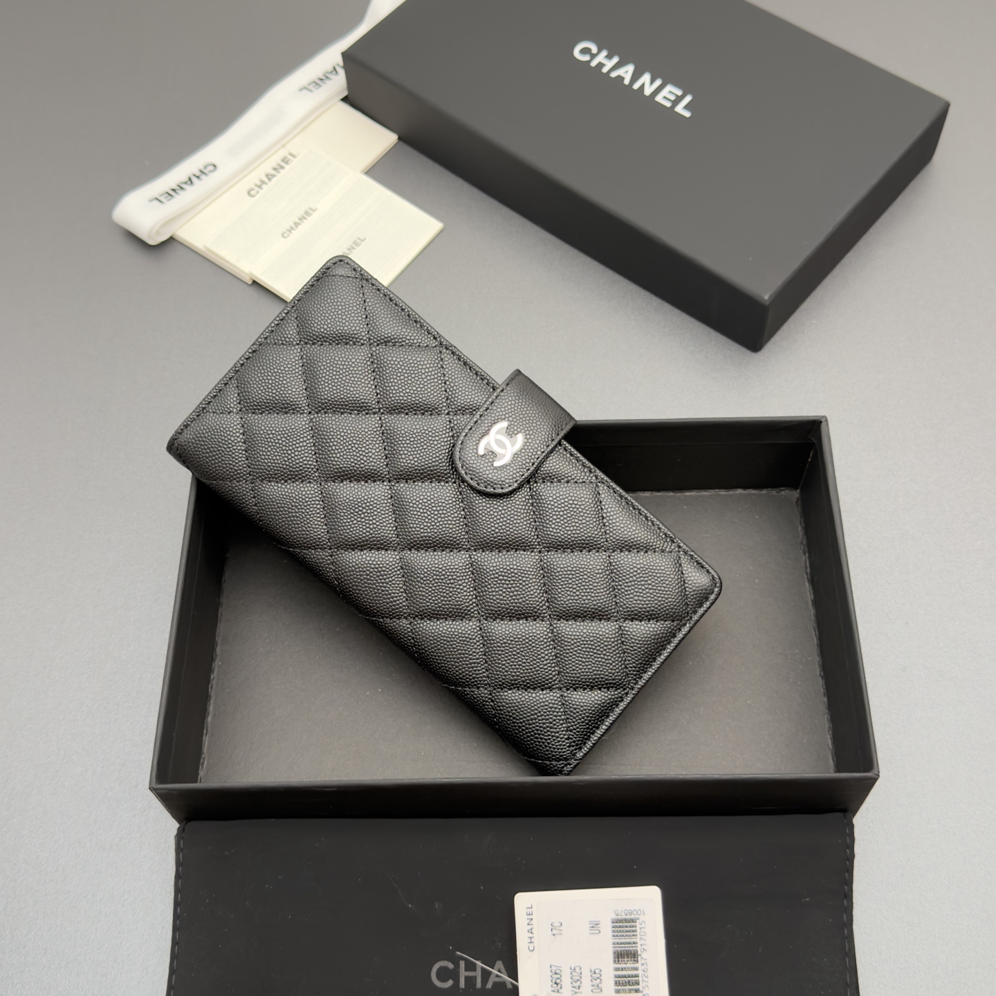 Chanel 샤넬 퀼팅 롱 월렛 지갑