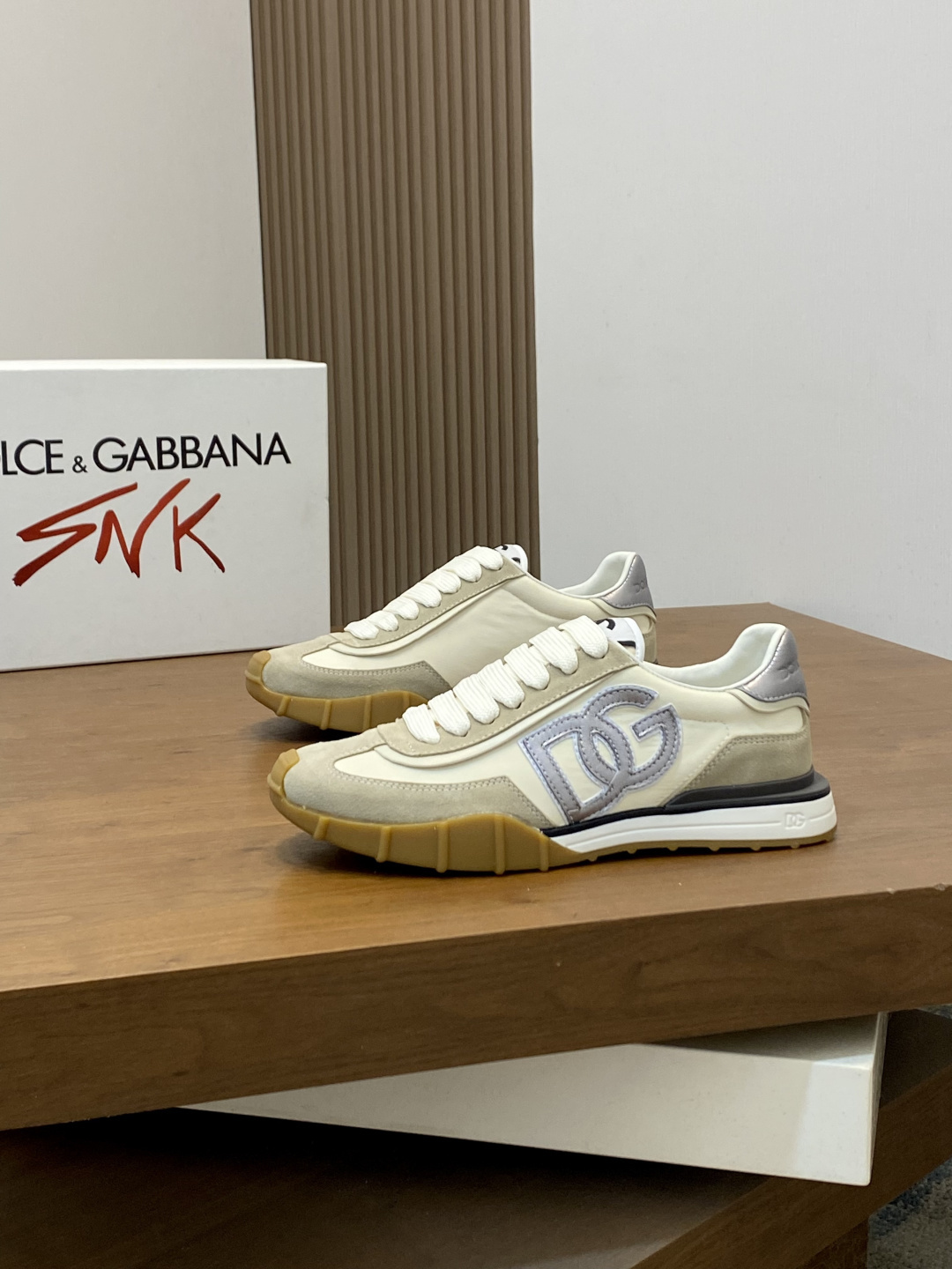 [Dolce & Gabbana] D&G 돌체앤가바나 프리미엄 믹스드 레더 럭셔리 스니커즈 신발
