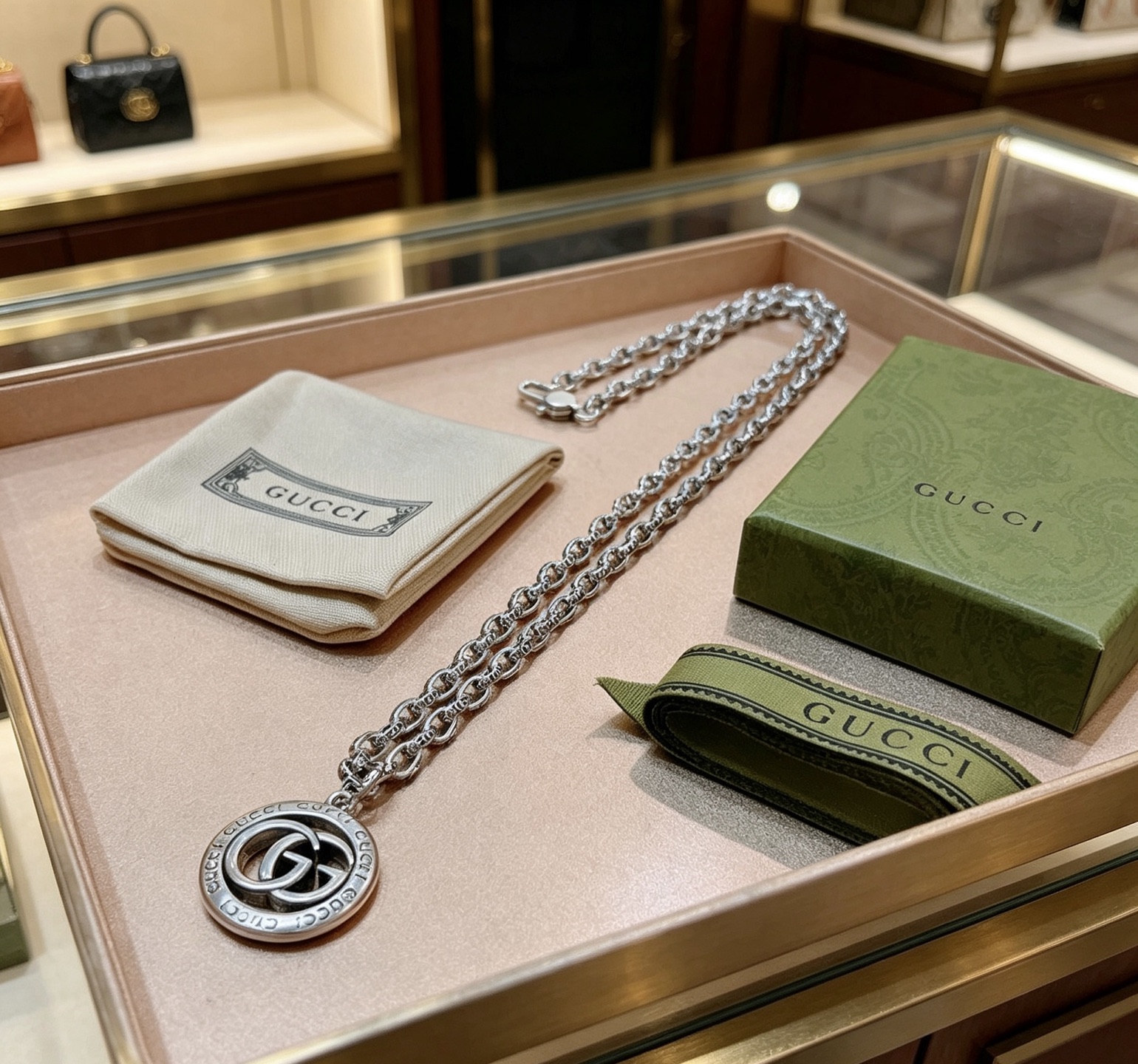 구찌(GUCCI) 빈티지 체인 목걸이 악세사리