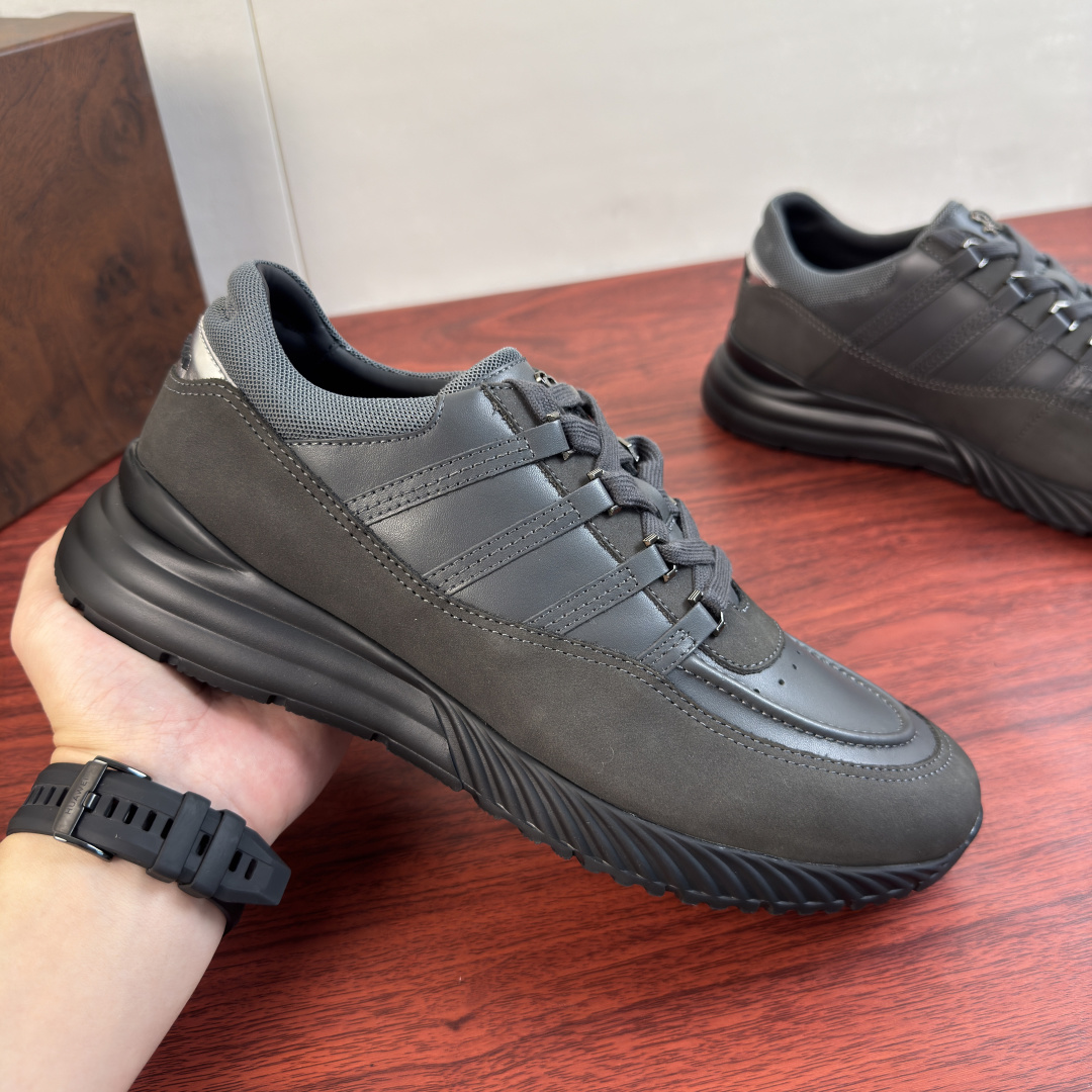 [Stefano Ricci] 스테파노 리치 누벅 & 카프스킨 콤비 스니커즈 신발