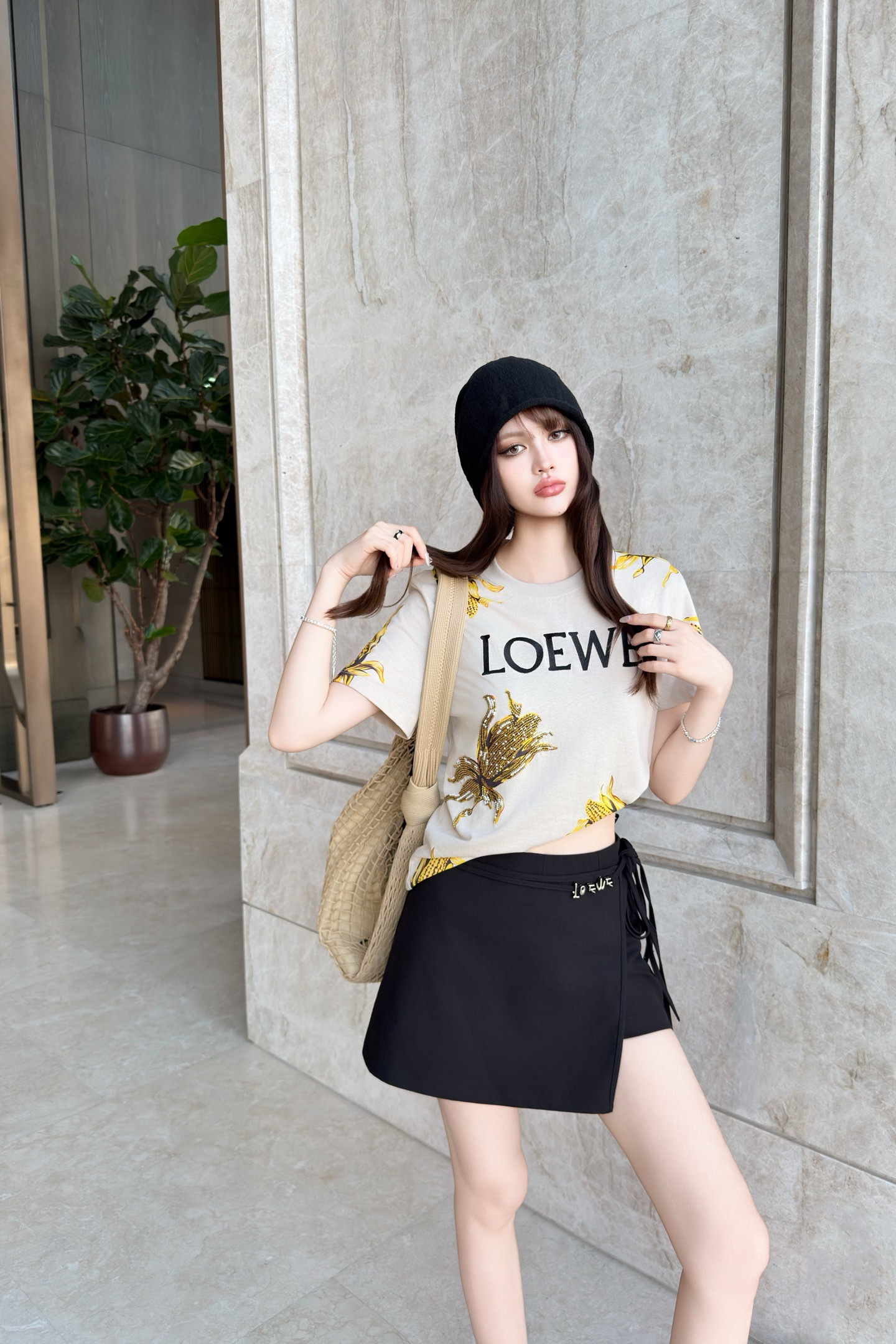 Loewe 로에베 26SS 프린팅 비즈 반팔 티셔츠 의류