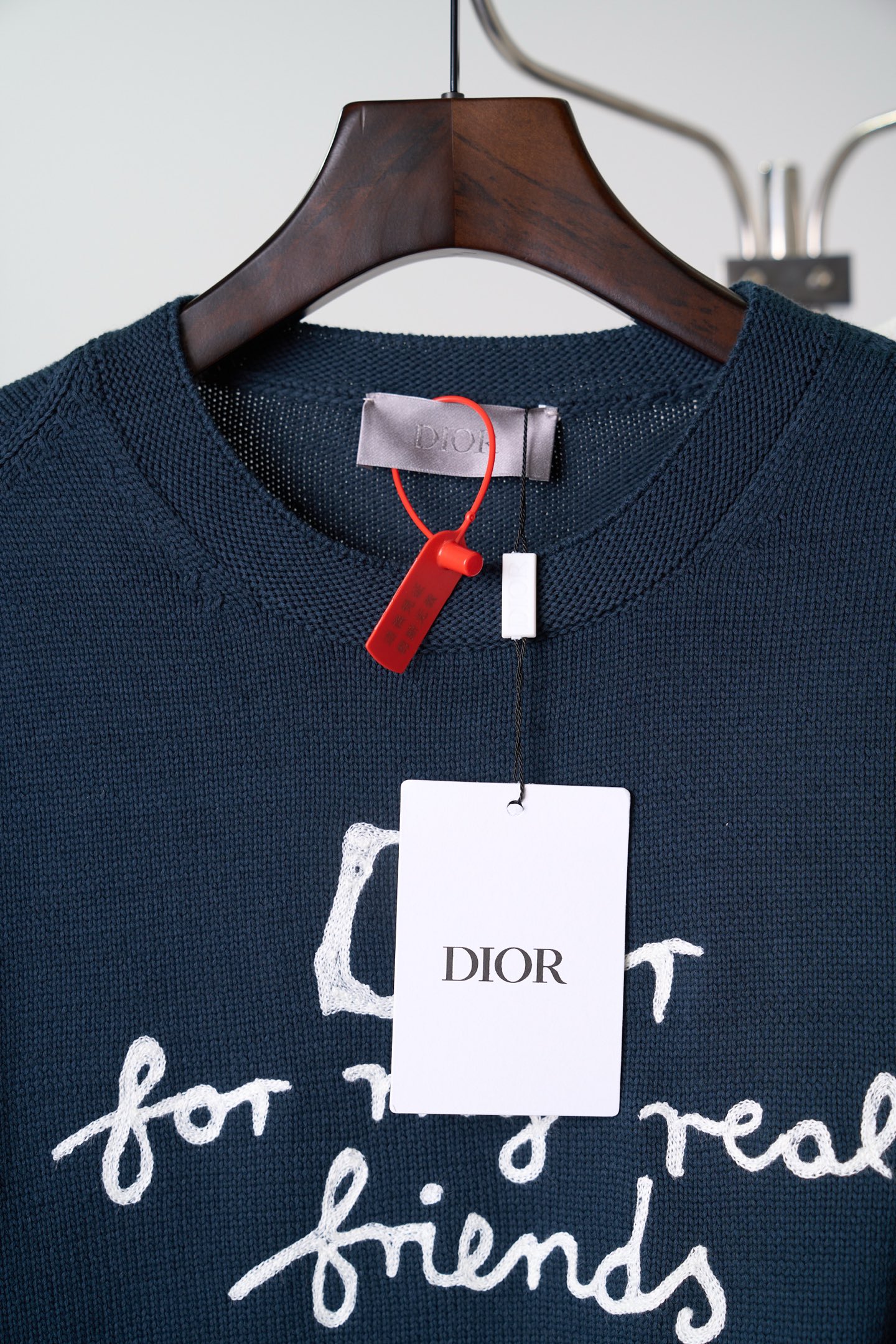 디올(DIOR) 레터링 자수 울 니트 상의 의류