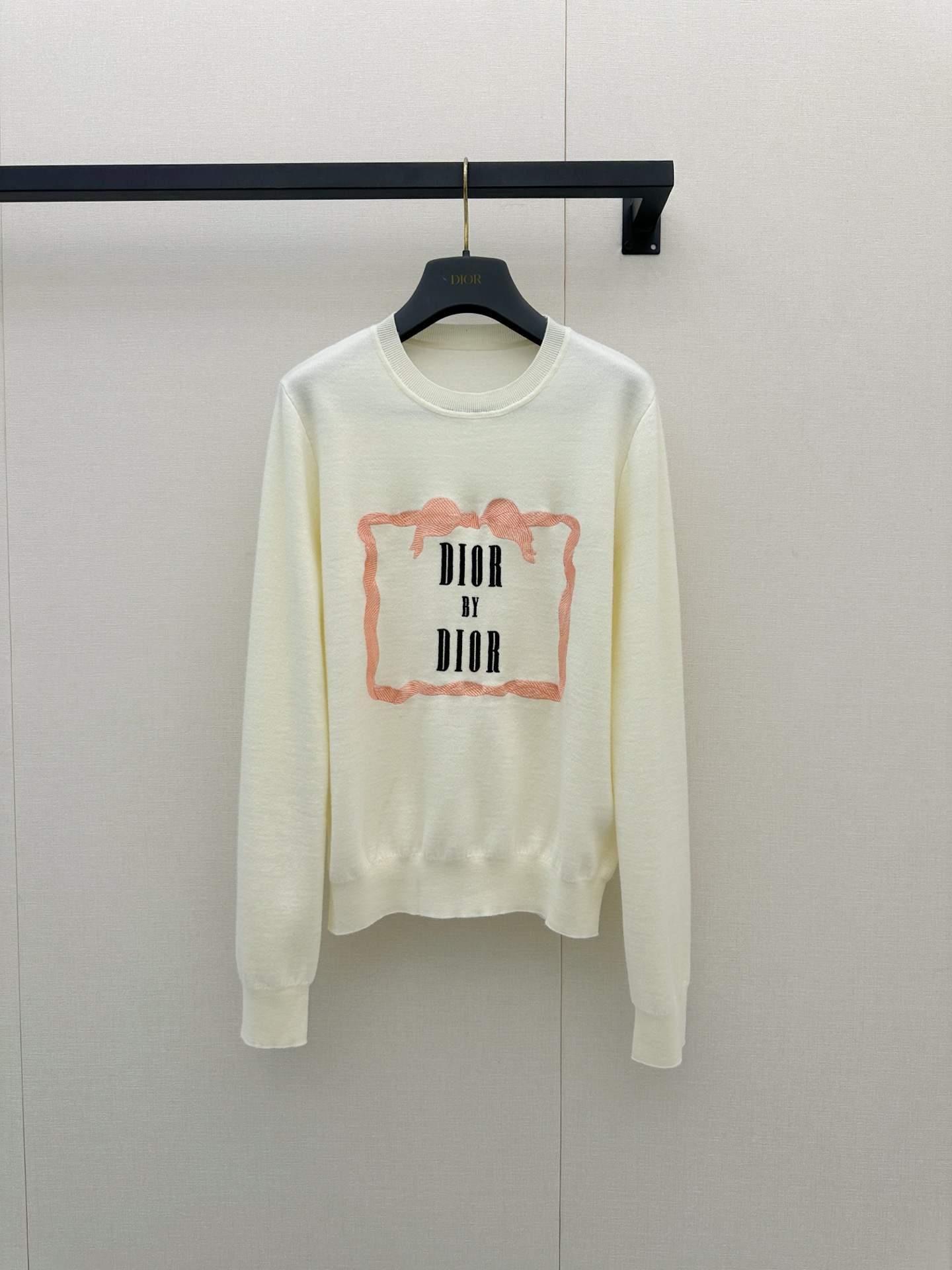 디올(DIOR) 배색 자수 캐시미어 니트 상의 의류