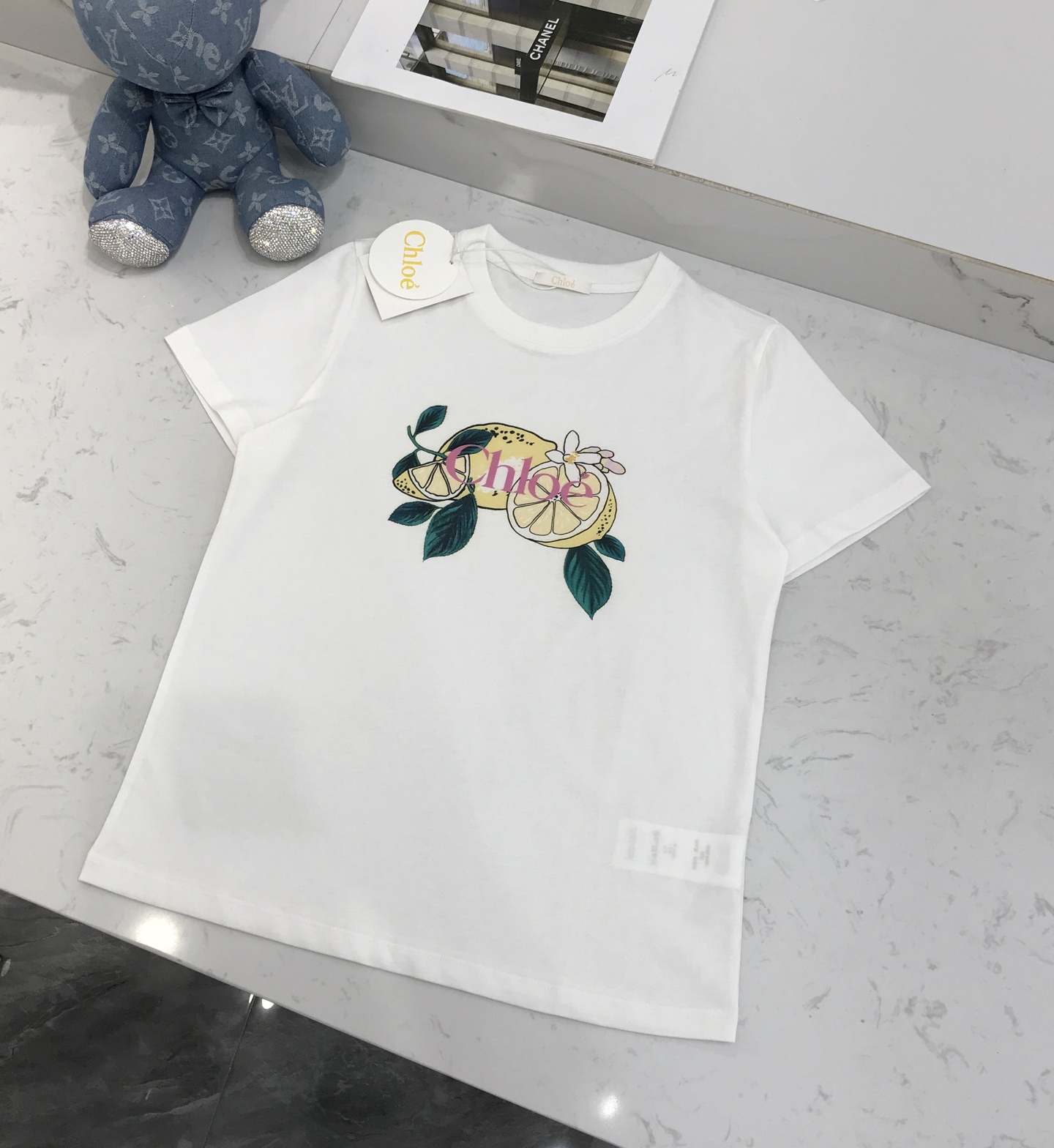 [Chloé] 끌로에 핸드페인팅 데이지 로고 반팔 티셔츠 의류