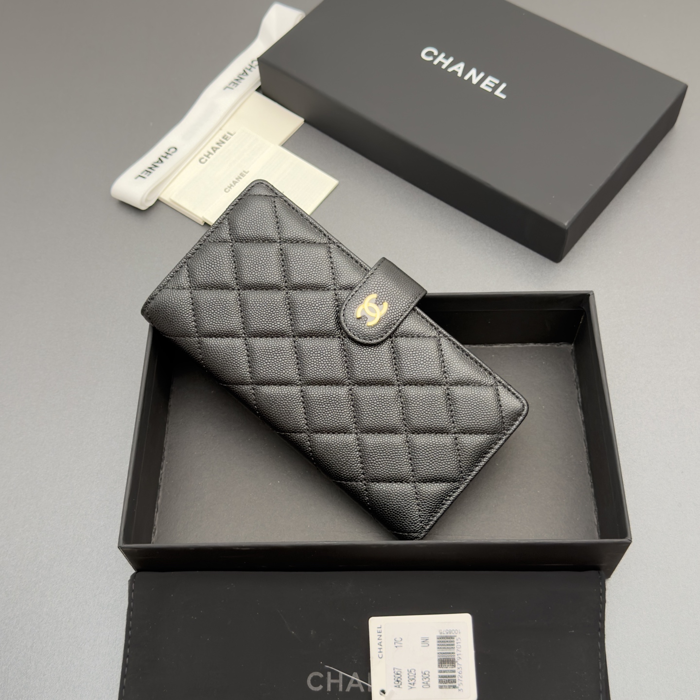 Chanel 샤넬 퀼팅 롱 월렛 지갑