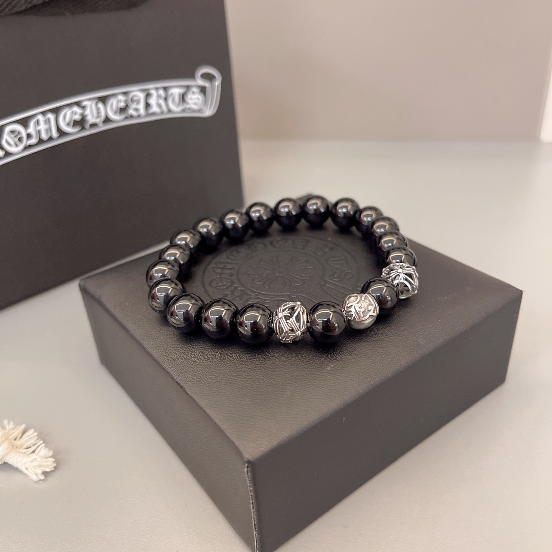 크롬하츠(CHROME HEARTS) 빈티지 크로스 비즈 팔찌 악세사리