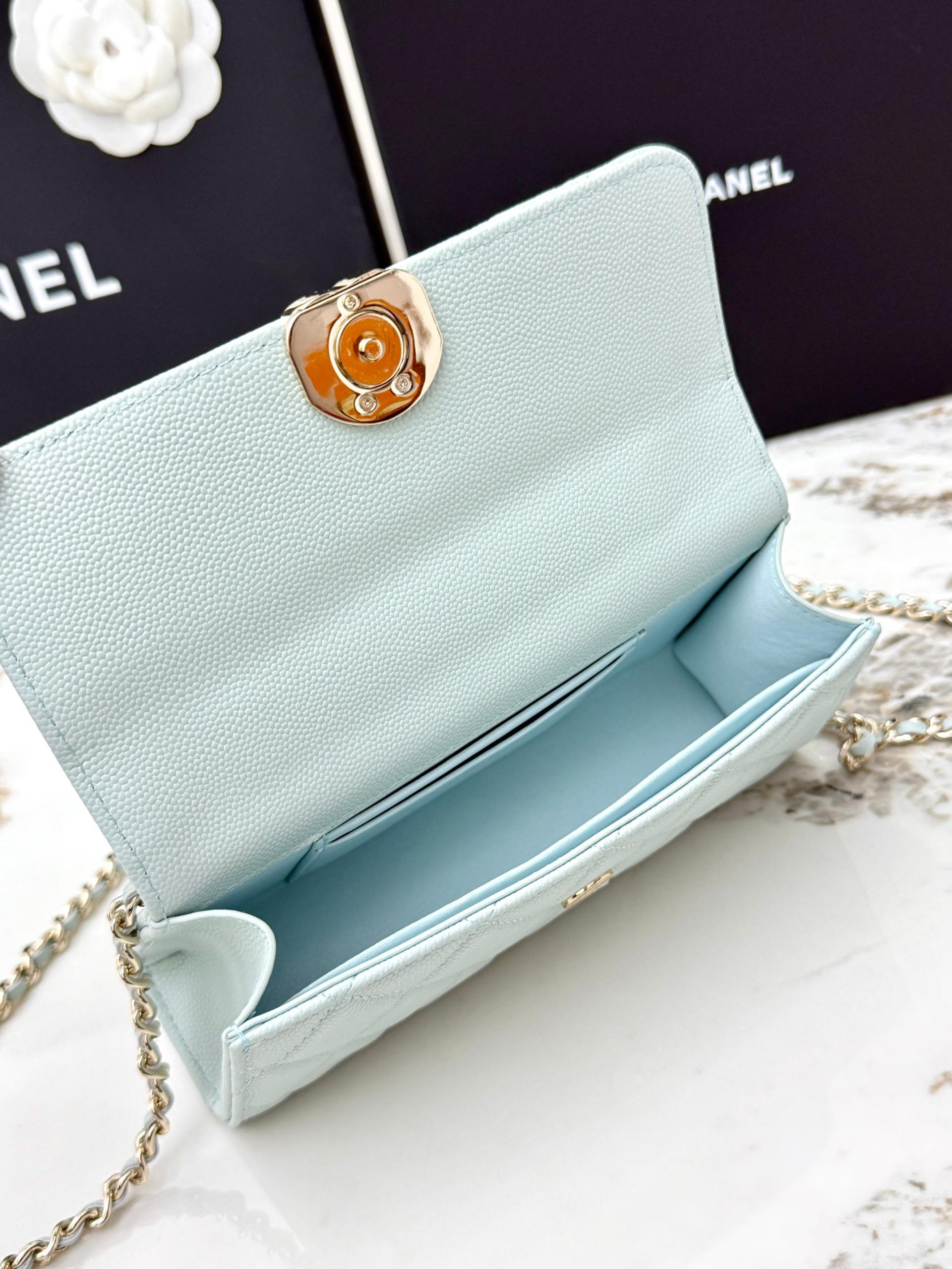 Chanel 25S 샤넬 캐비어 카우레더 Kelly 핸들백 가방