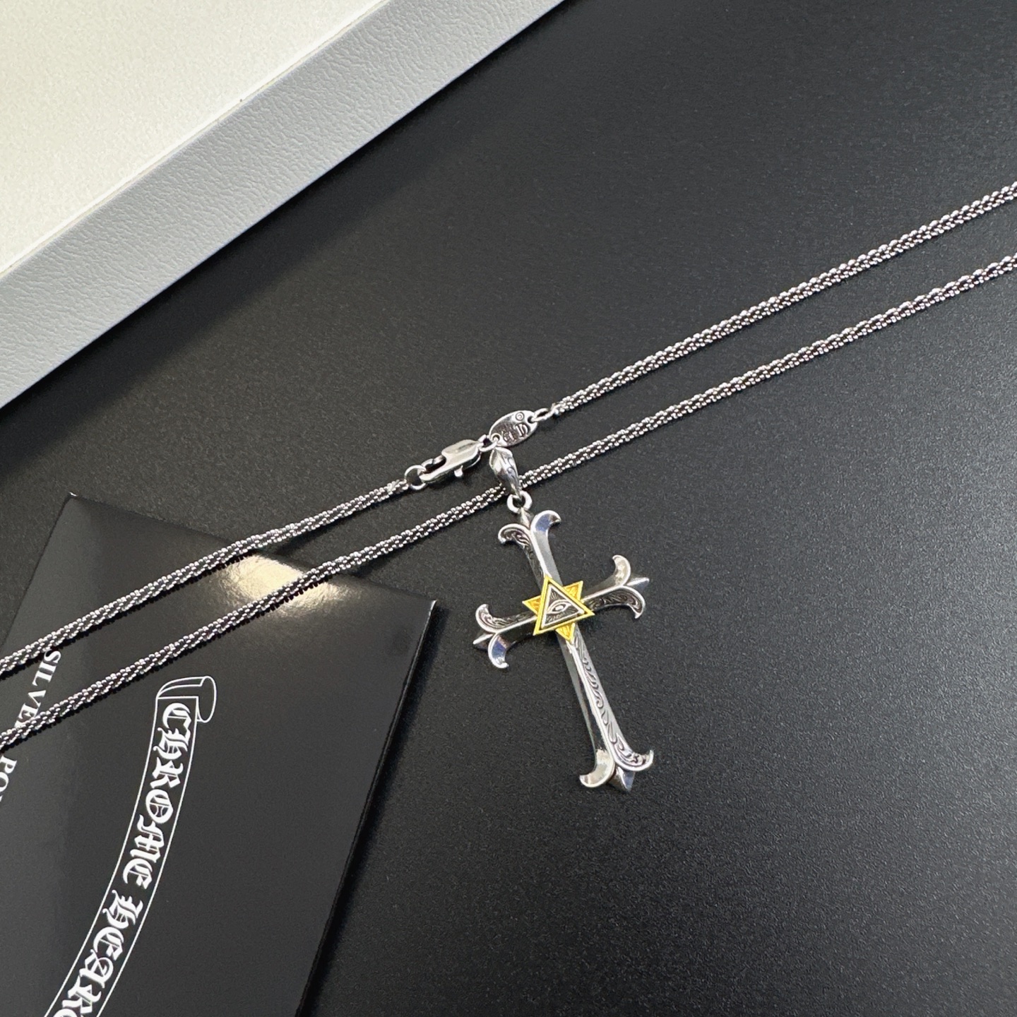 크롬하츠(CHROME HEARTS) 크로스 펜던트 체인 목걸이 악세사리