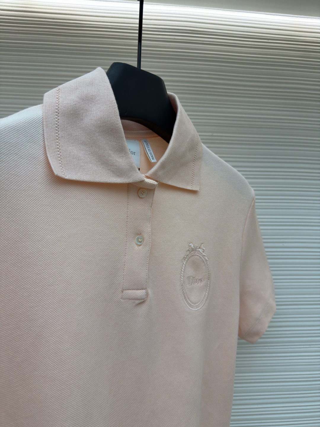 디올(DIOR) 메달리온 로고 자수 반팔 폴로 티셔츠 상의 의류