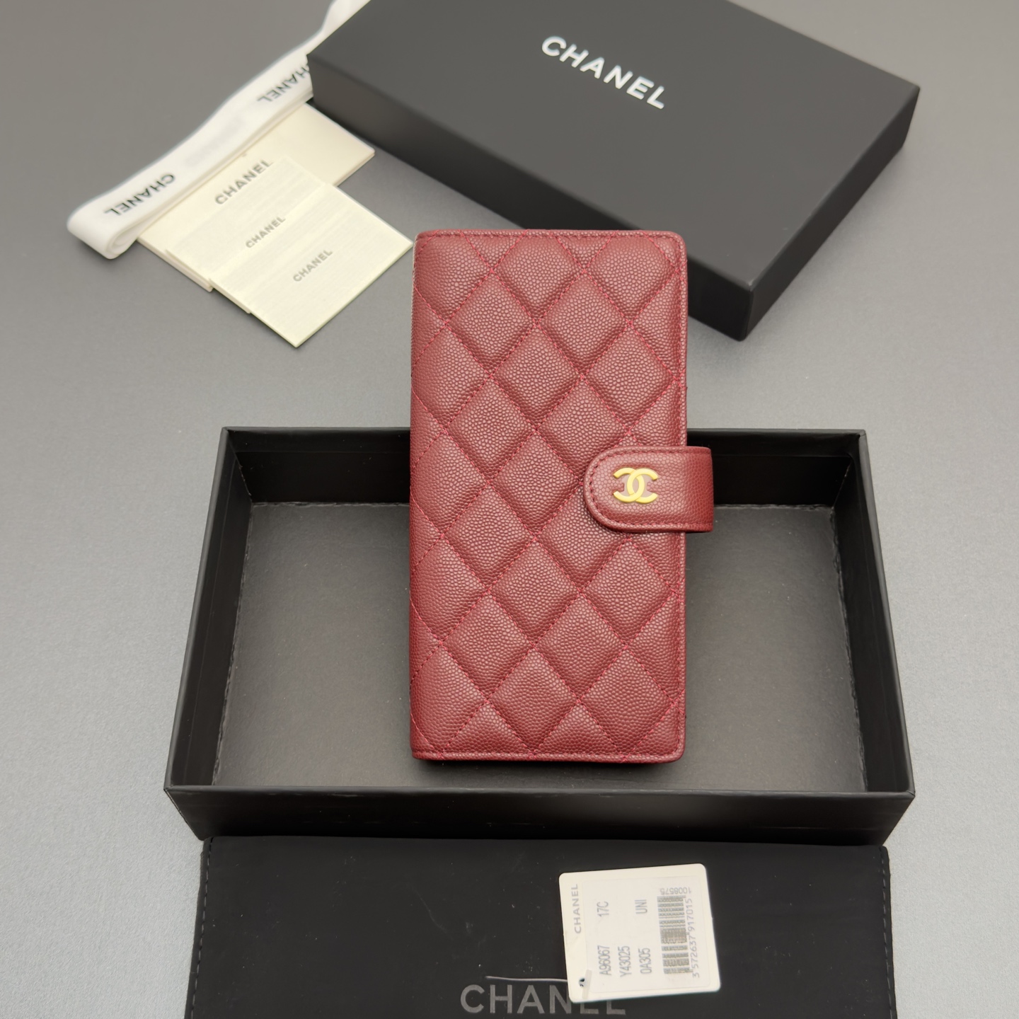 Chanel 샤넬 퀼팅 롱 월렛 지갑