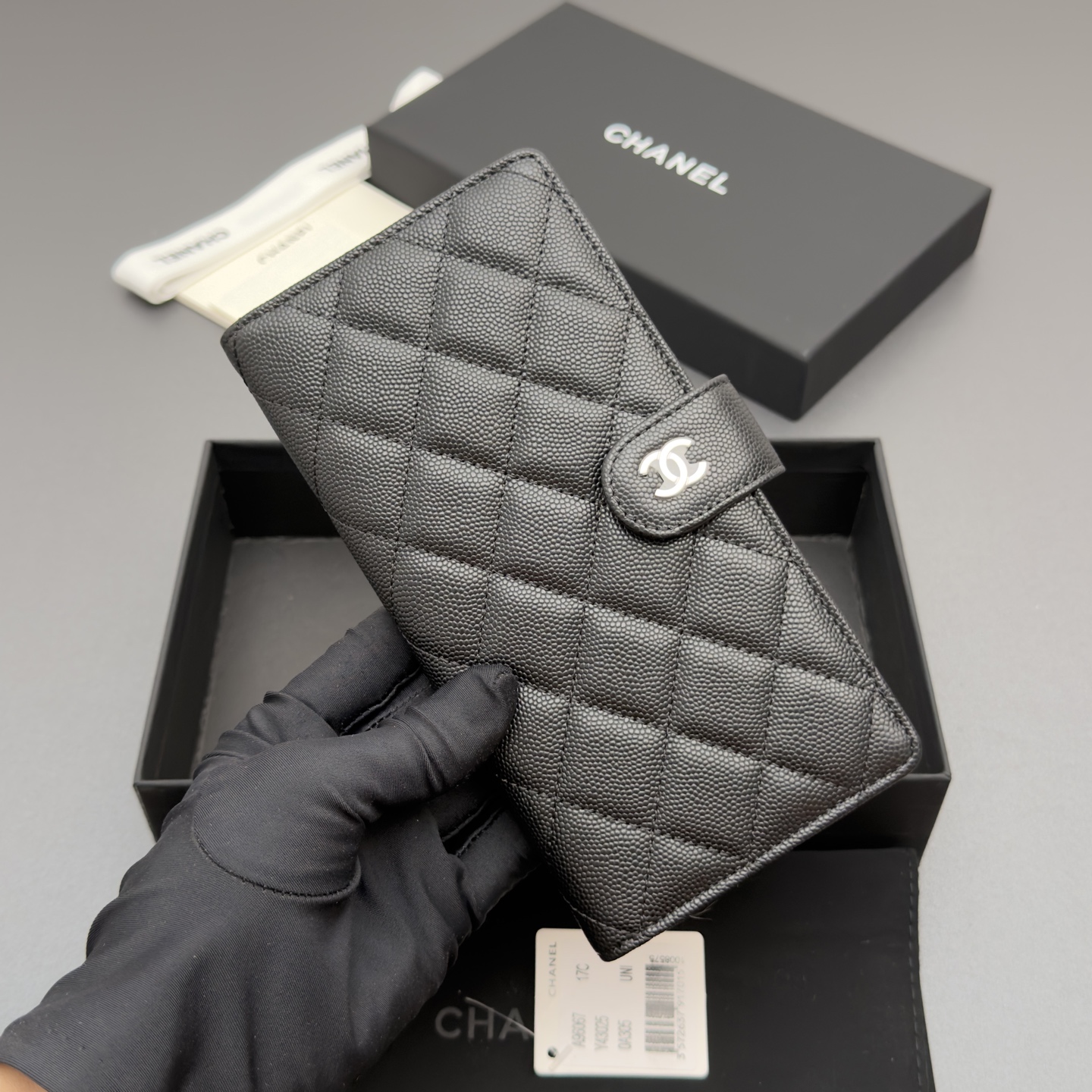 Chanel 샤넬 퀼팅 롱 월렛 지갑