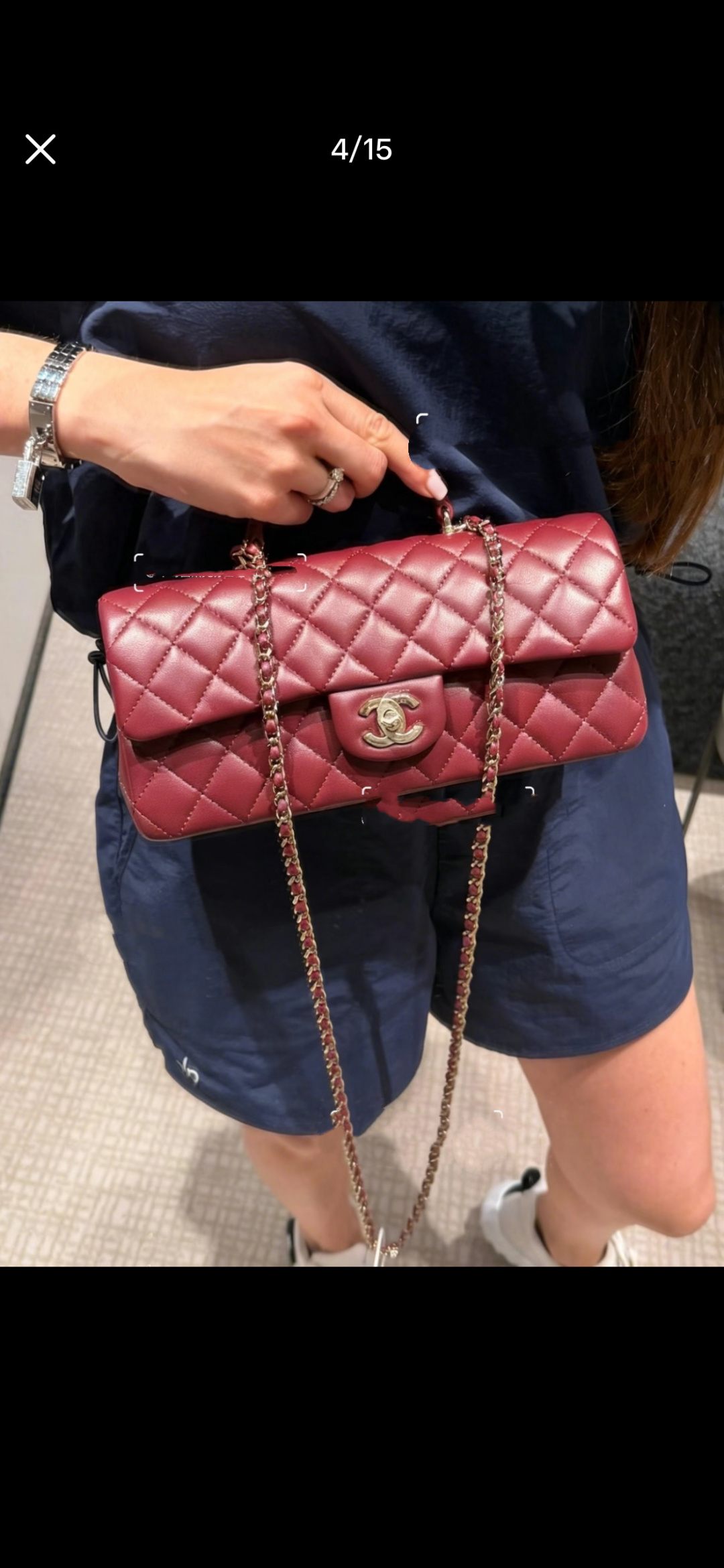 CHANEL 샤넬 26A 시리즈 탑핸들 체인 플랩 백 가방 복제
