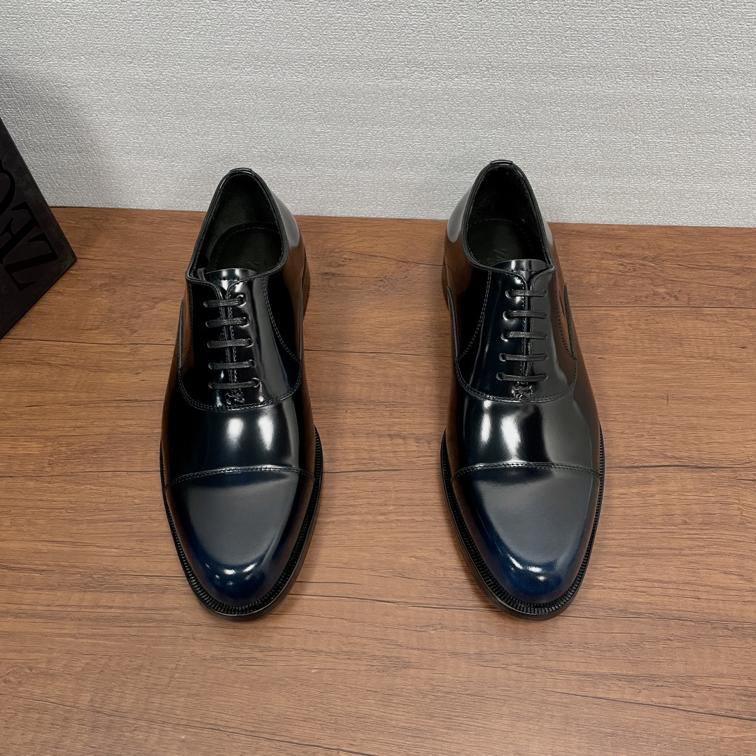 Zegna 제냐 브러쉬드 오피스 정장화 (옥스퍼드) 구두 신발