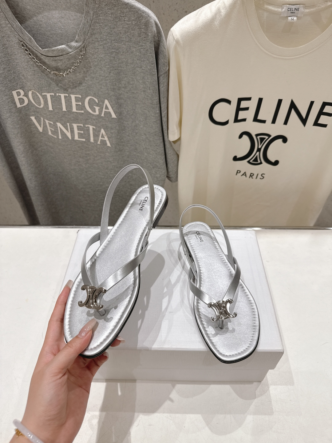셀린느(CELINE) 트리옹프 로마 샌들 신발