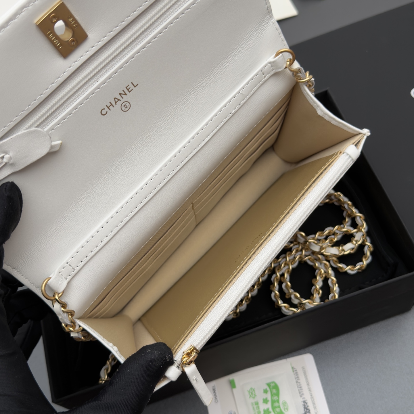 [Chanel] 샤넬 이탈리안 램스킨 클래식 체인 파우치/클러치 가방