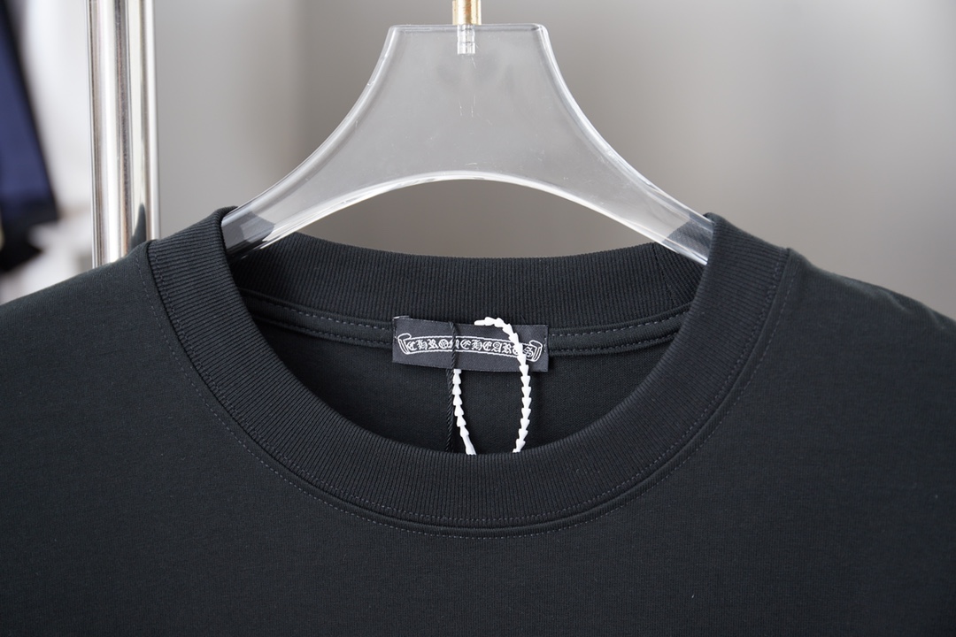 크롬하츠(Chrome Hearts) 실리콘 크로스 반팔 티셔츠 상의 의류