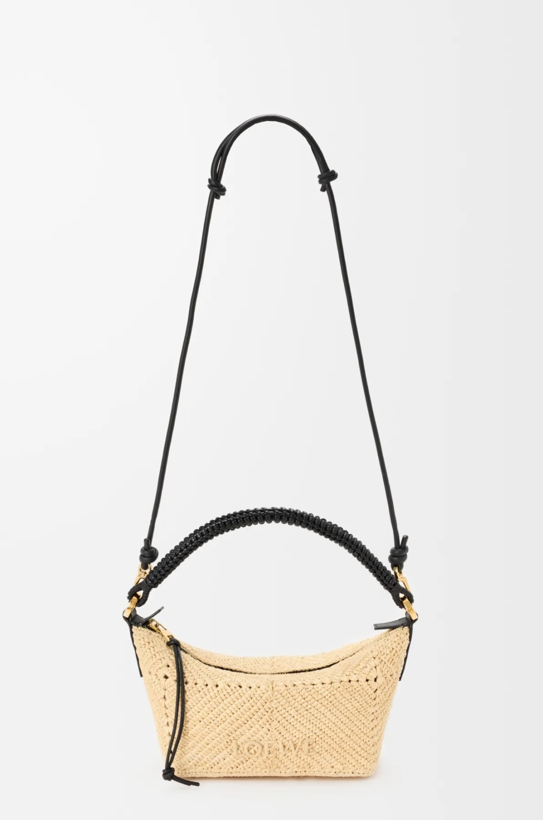 LOEWE 로에베 미니 클래식 카프스킨 & 라피아 칼라 백 가방 / 11268