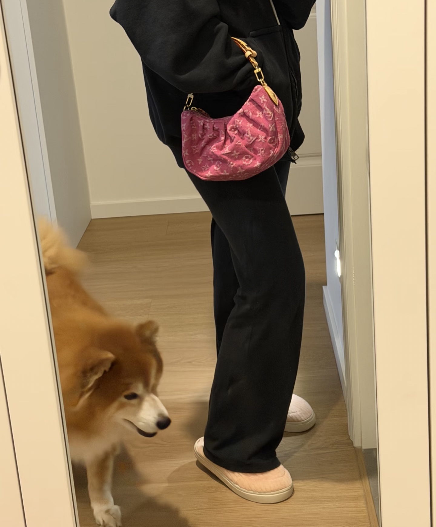 [Louis Vuitton] LV 루이비통 모노그램 데님 포쉐트 밸리 (로즈 핑크) 가방