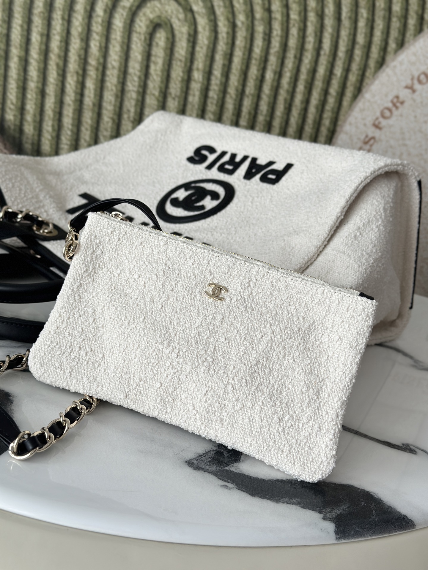 [Chanel] 샤넬 뉴 시즌 투인원 캔버스 쇼퍼 백 가방