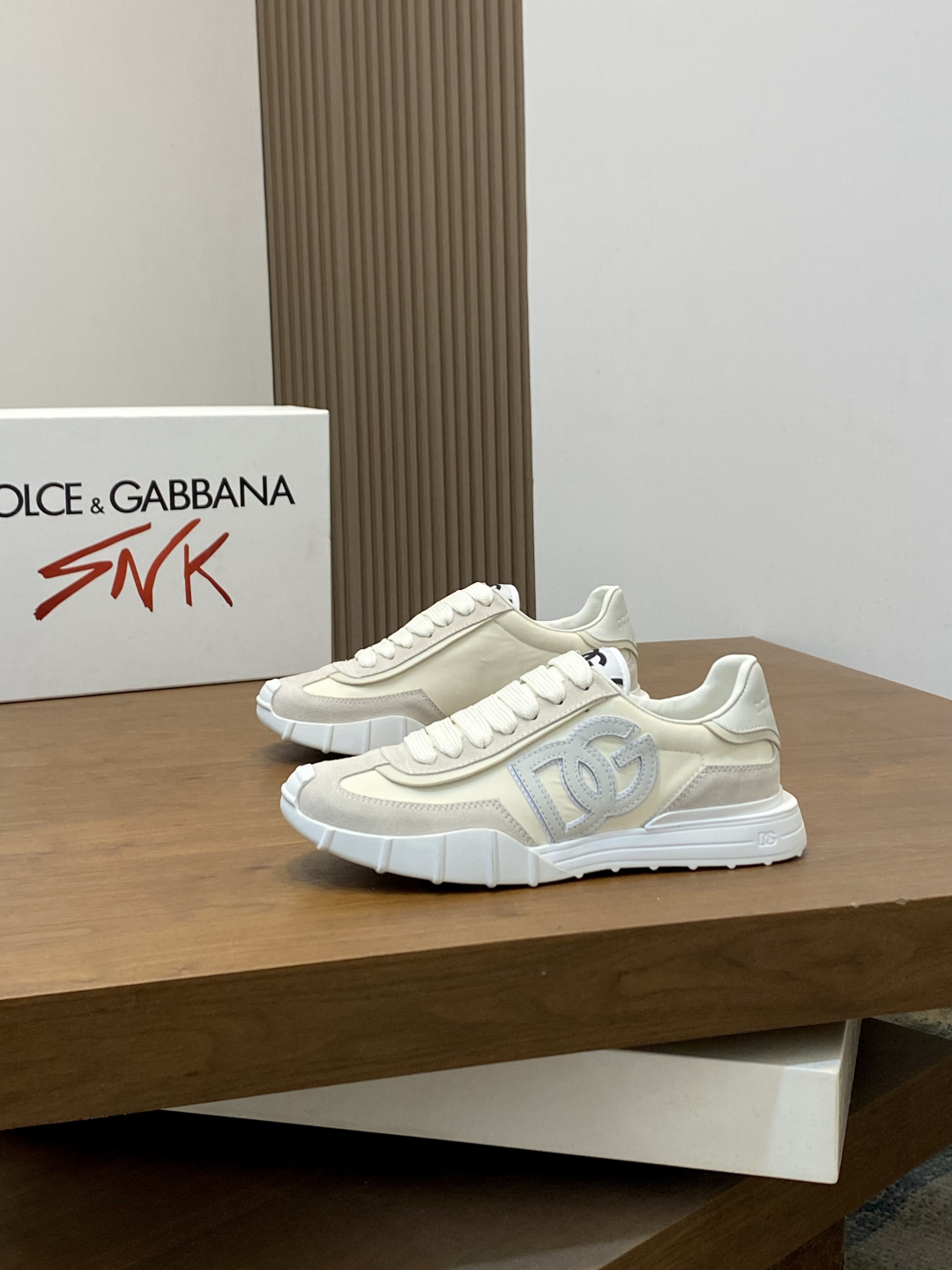 [Dolce & Gabbana] D&G 돌체앤가바나 프리미엄 믹스드 레더 럭셔리 스니커즈 신발