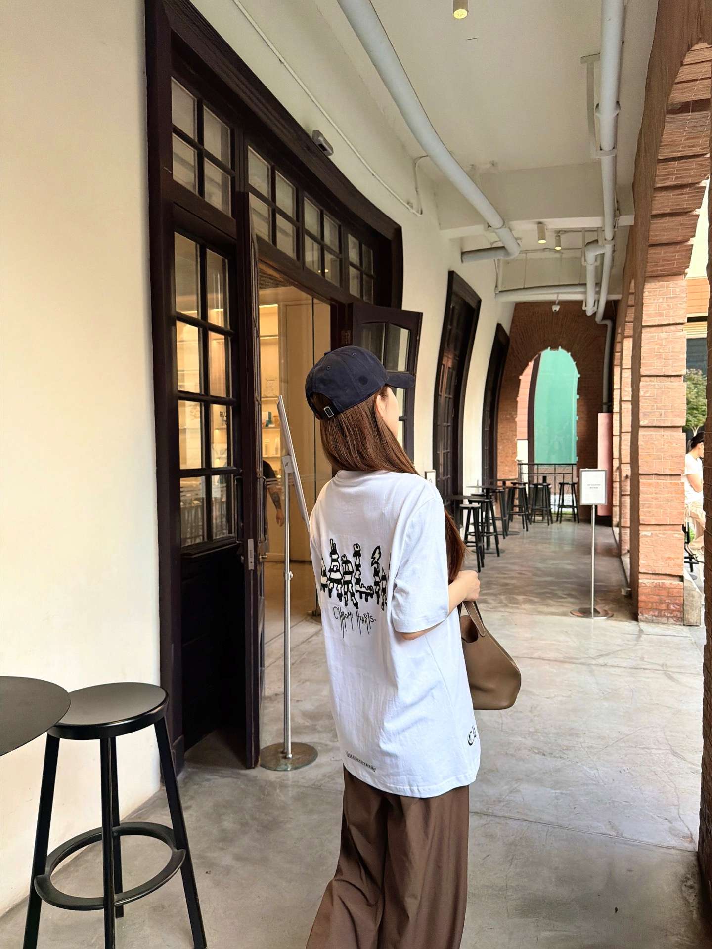 크롬하츠(CHROME HEARTS) 로고 반팔 티셔츠 상의 의류