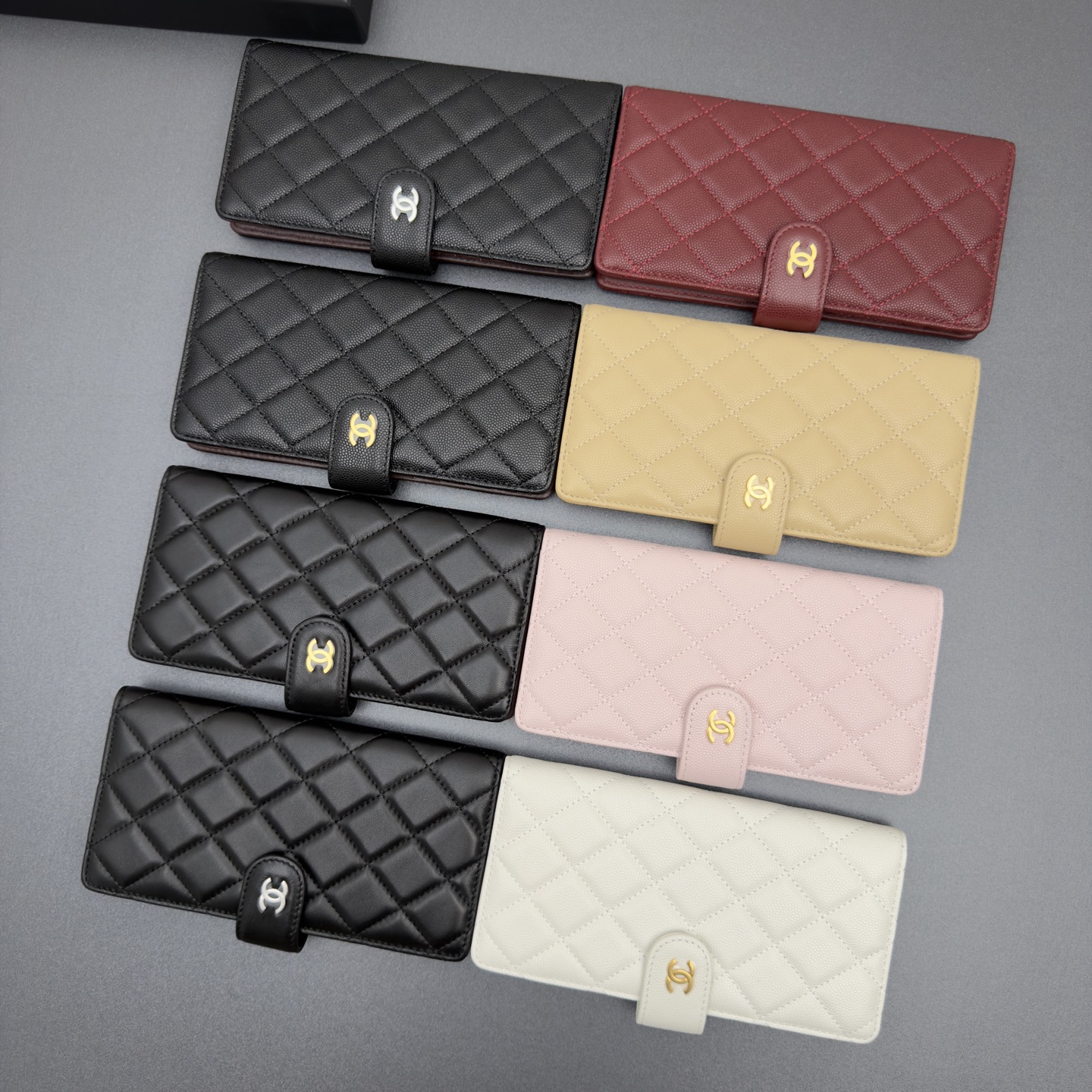 Chanel 샤넬 퀼팅 롱 월렛 지갑