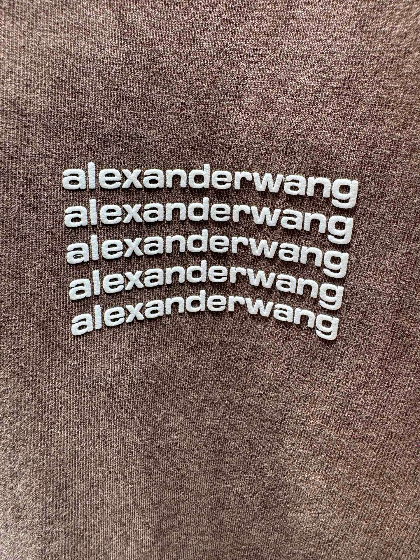 알렉산더왕(Alexander Wang) 레터링 그래픽 워싱 반팔 티셔츠 상의 의류