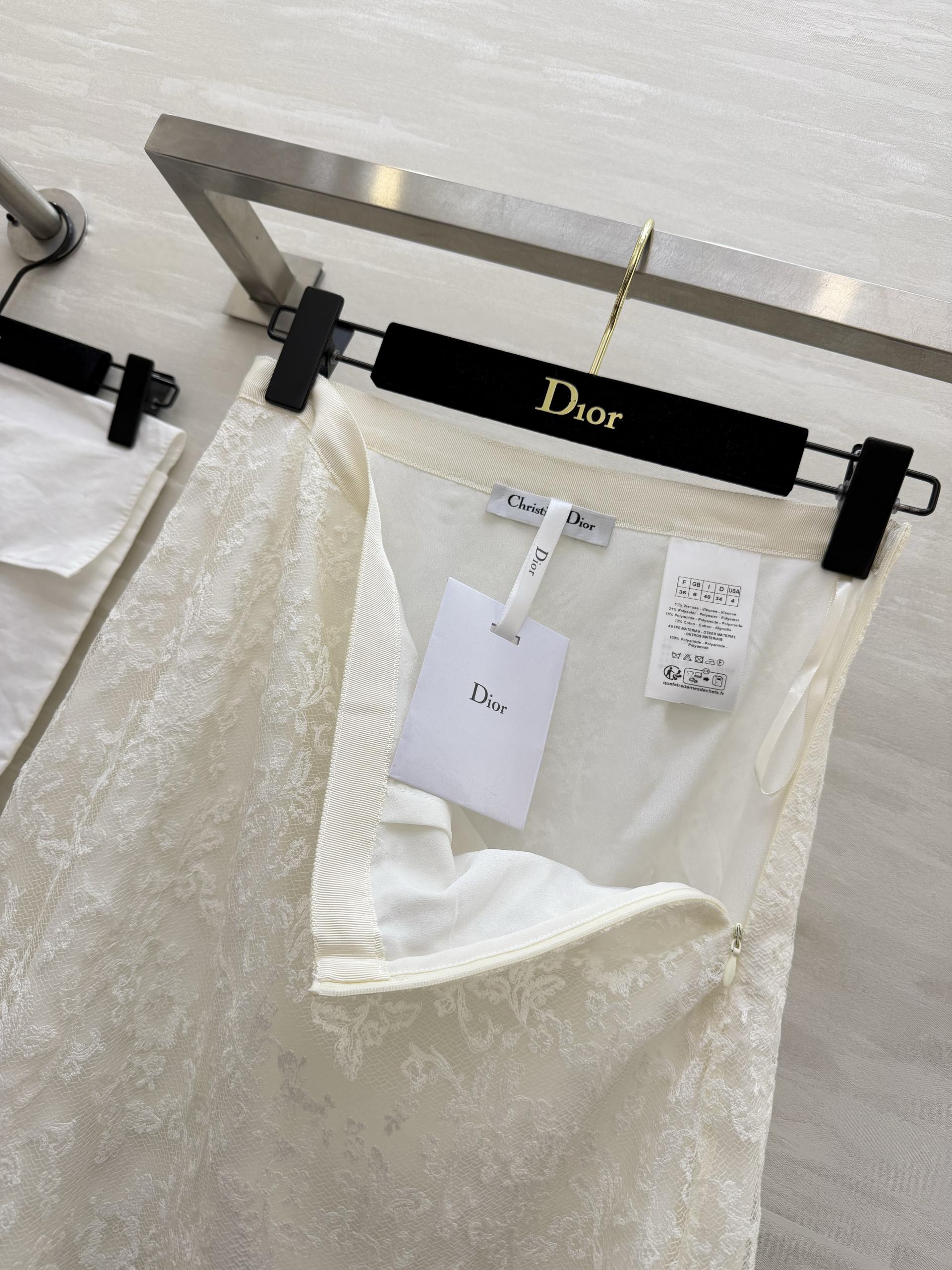 [Dior] 디올 26SS 빈티지 플라워 레이스 머메이드 스커트 치마 의류