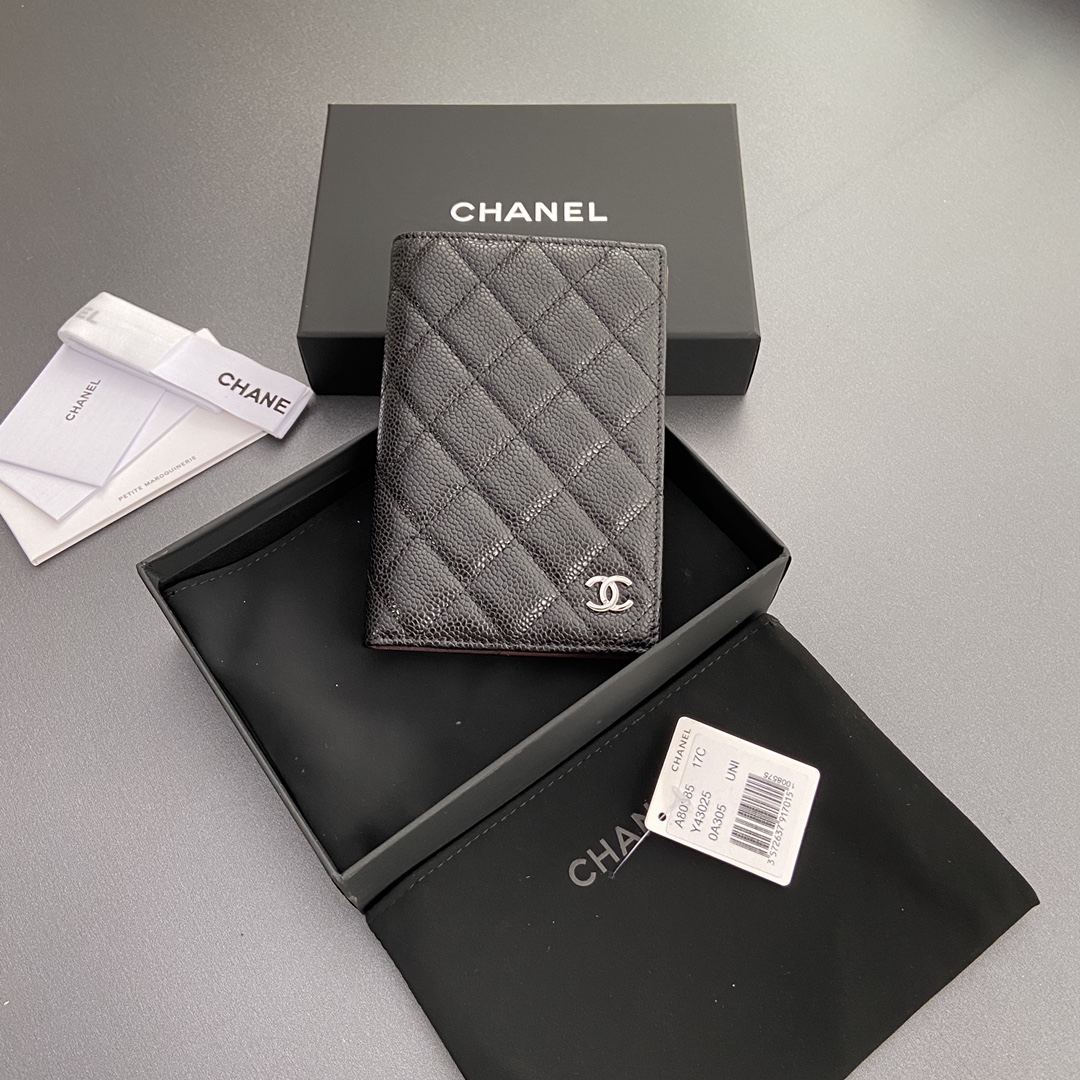 [Chanel] 샤넬 퀼팅 레더 패스포트 홀더/여권 지갑