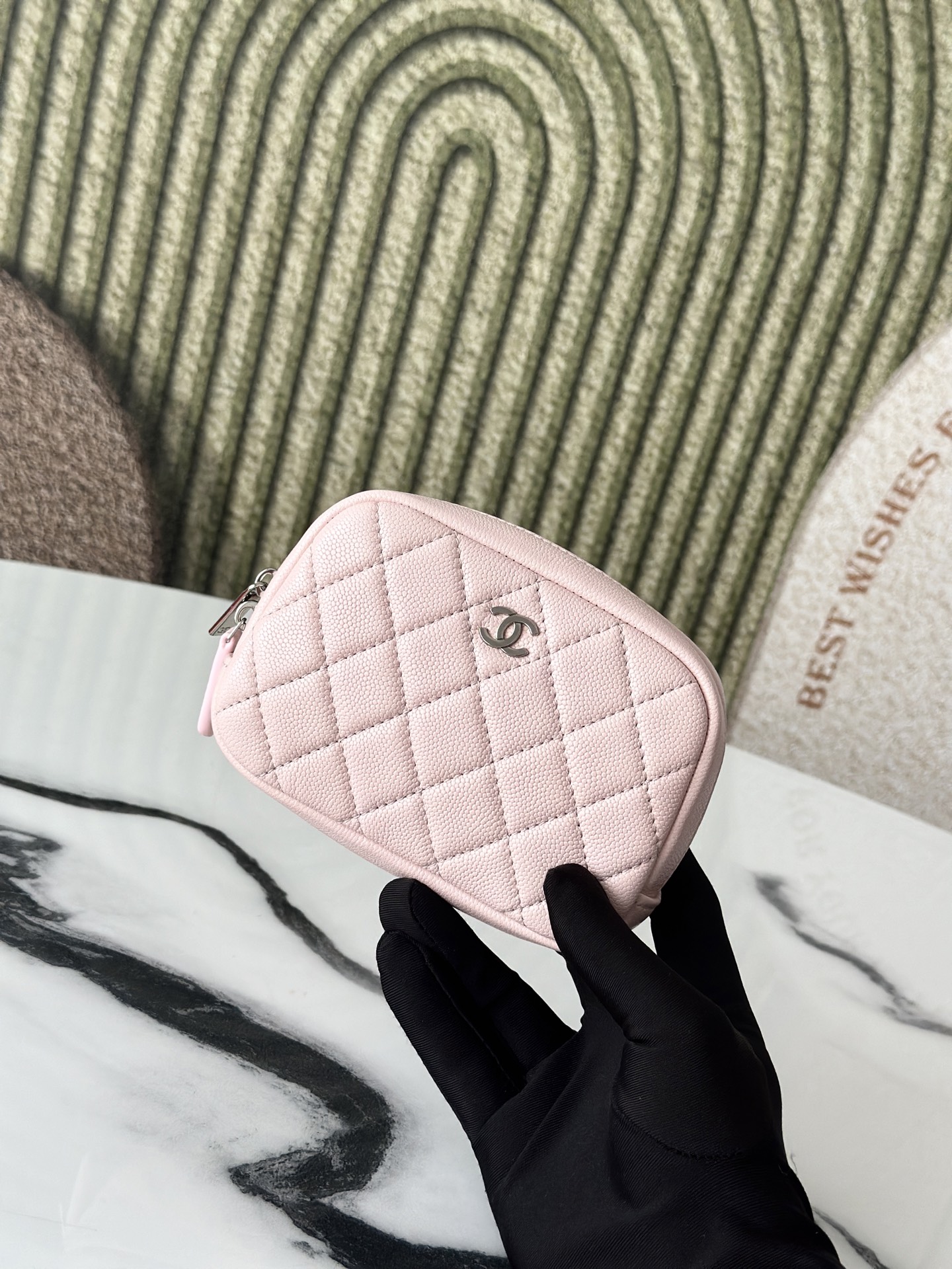 Chanel 샤넬 미니 퀼팅 메이크업 파우치 백 가방