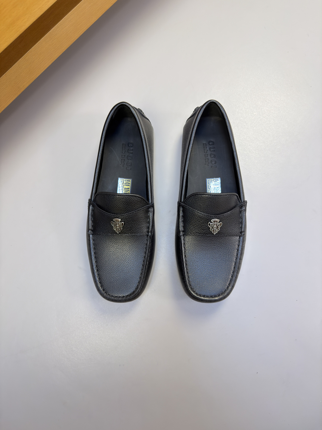 [Gucci] 구찌 프리미엄 나파 & 시그니처 PVC 콤비 드라이빙 로퍼 신발