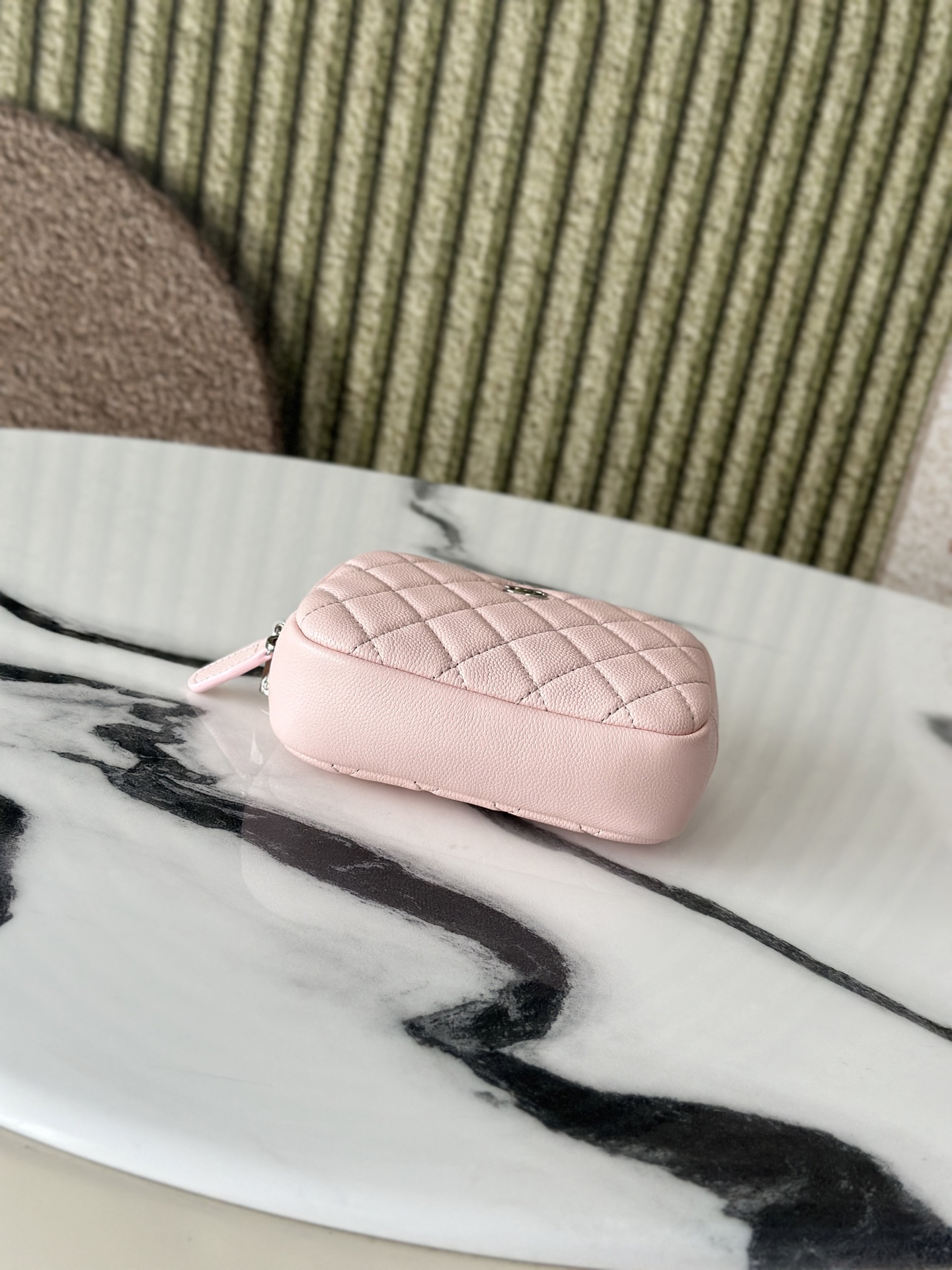 Chanel 샤넬 미니 퀼팅 메이크업 파우치 백 가방