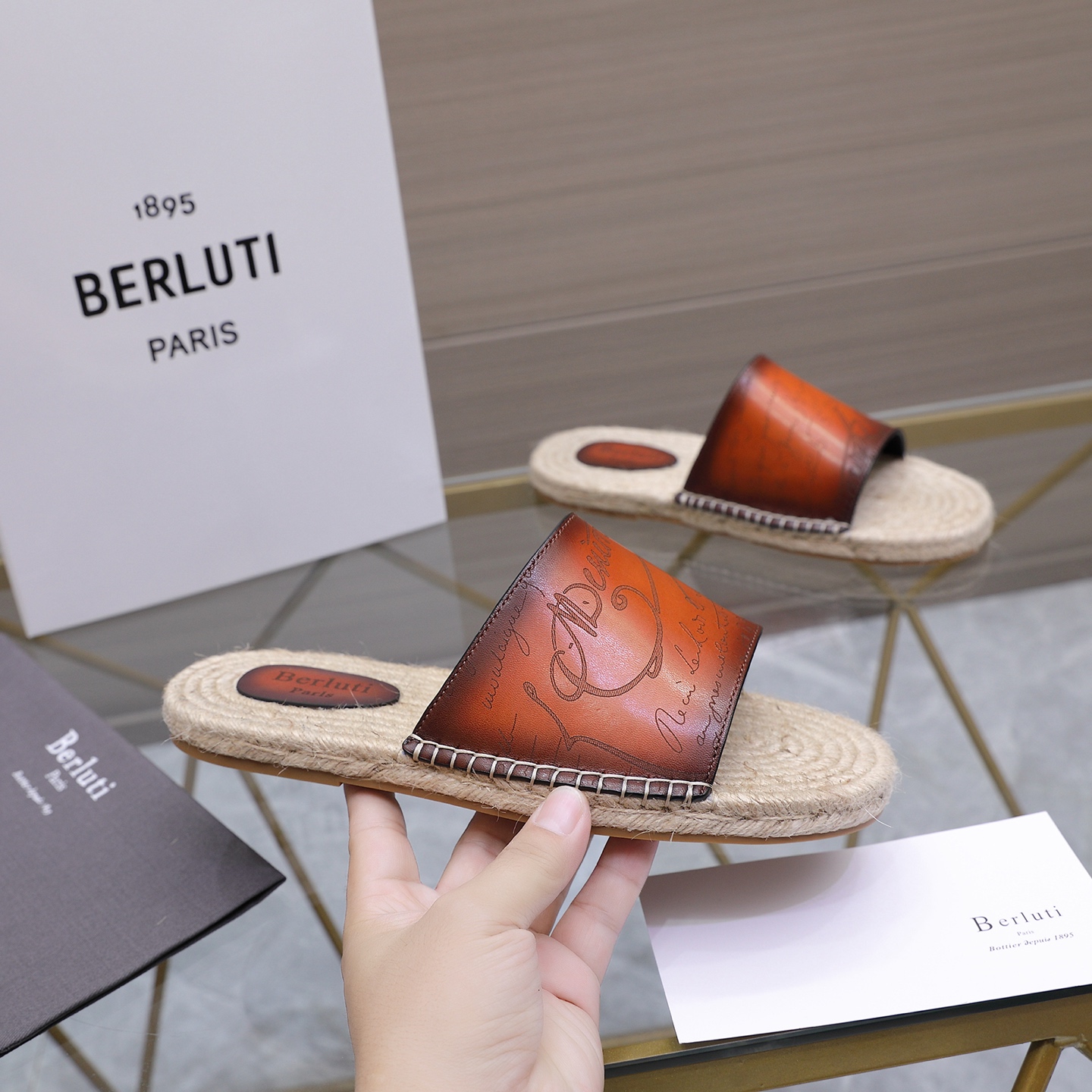 Berluti 벨루티 에지(Edge) Alessandro 알레산드로 슬리퍼 신발